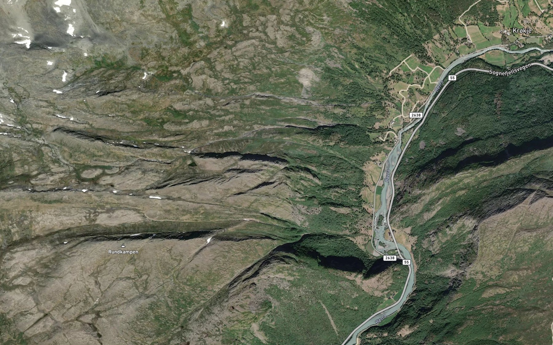 Satellite map of the Stordalsgrove