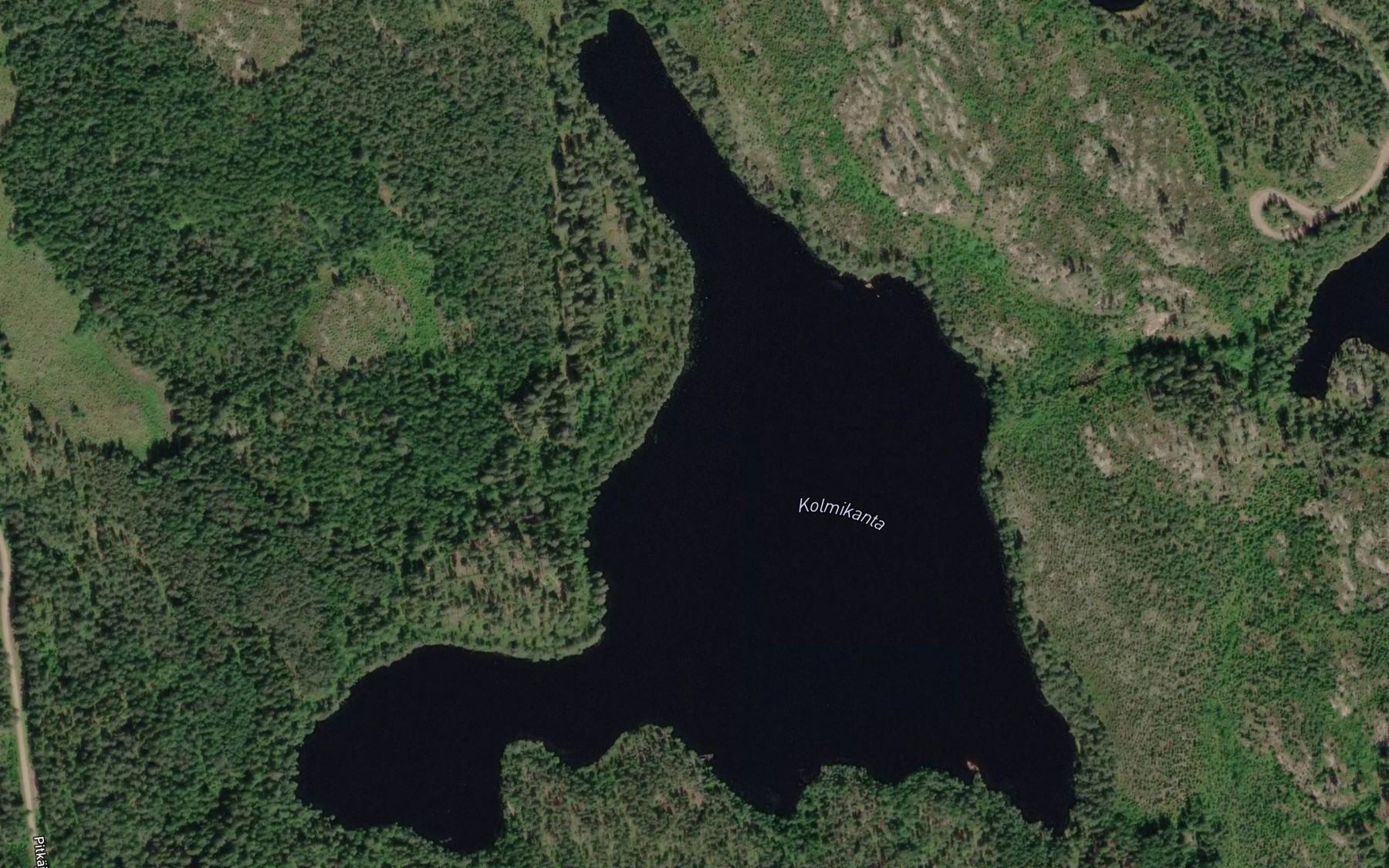 Satellite map of the Kolmikanta
