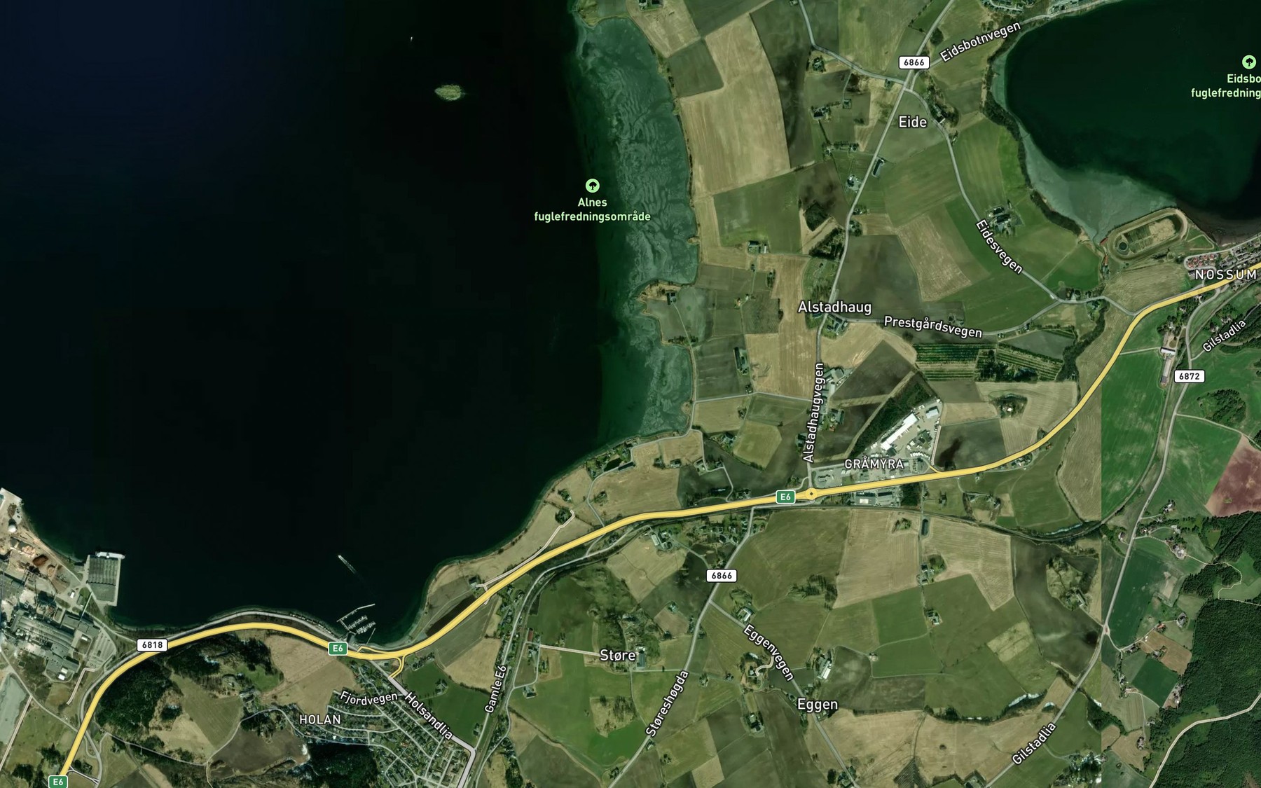 Satellite map of the Alstadhaugbukta