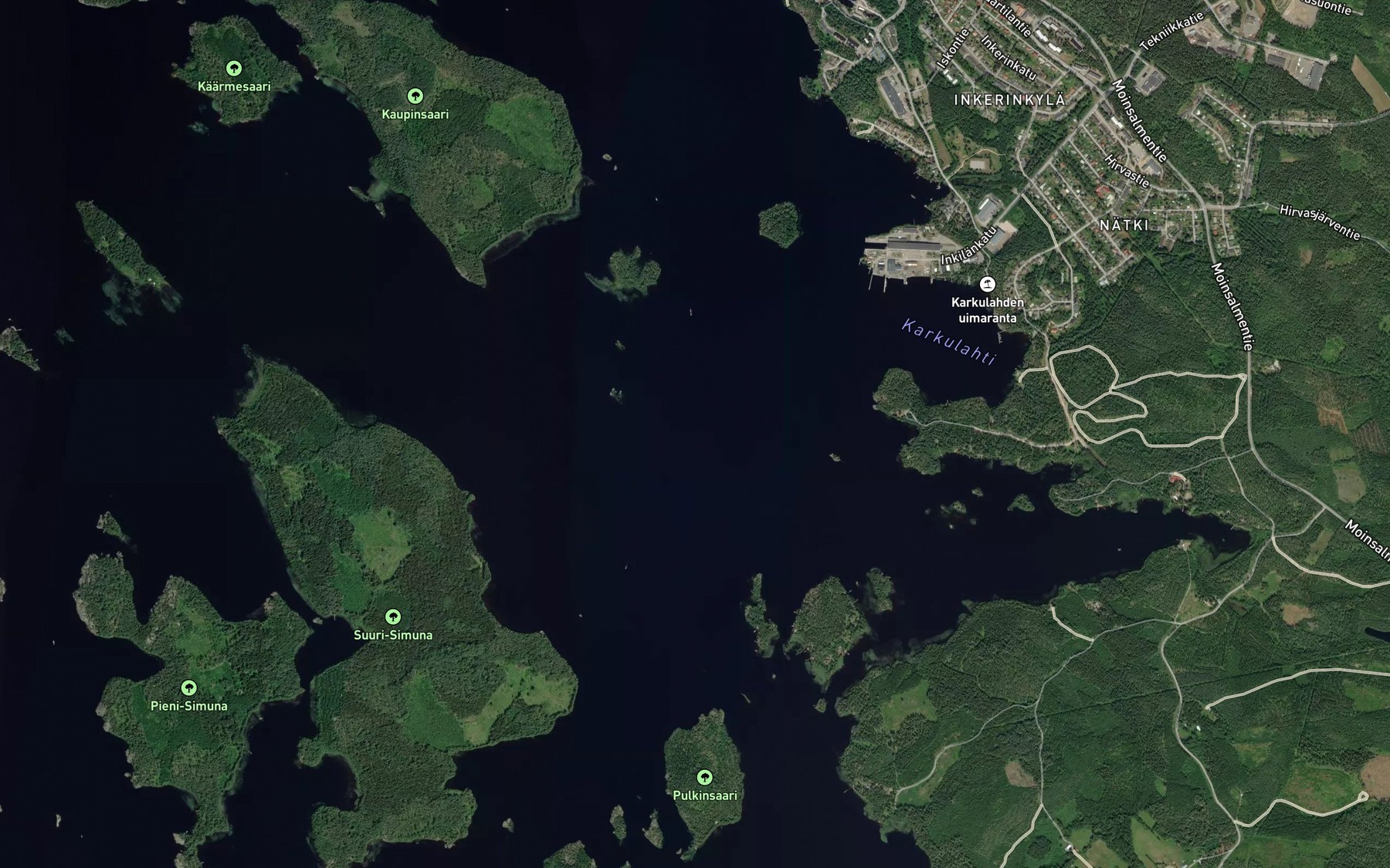 Satellite map of the Kaupinselka