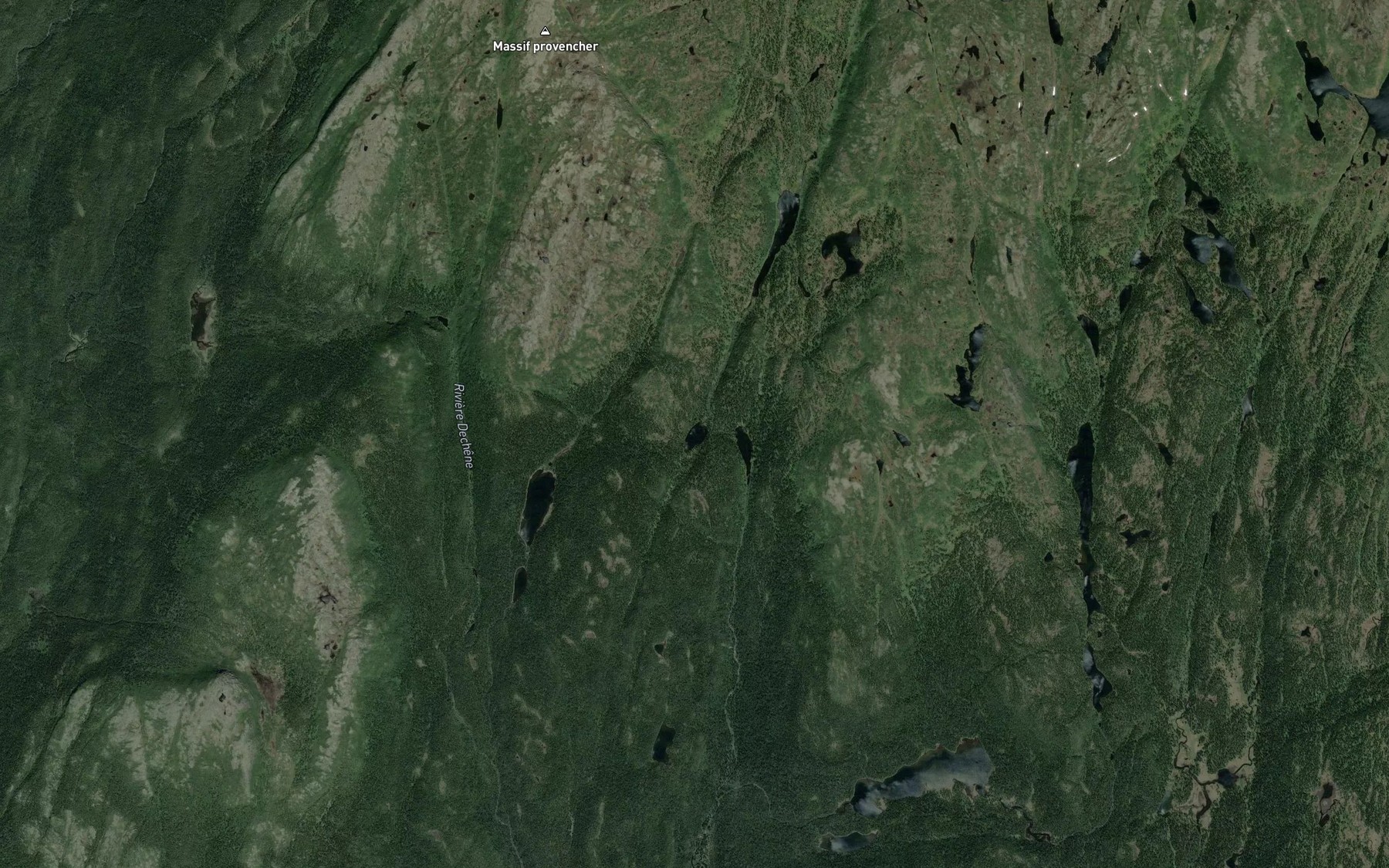 Satellite map of the Lac du Cul-de-Sac