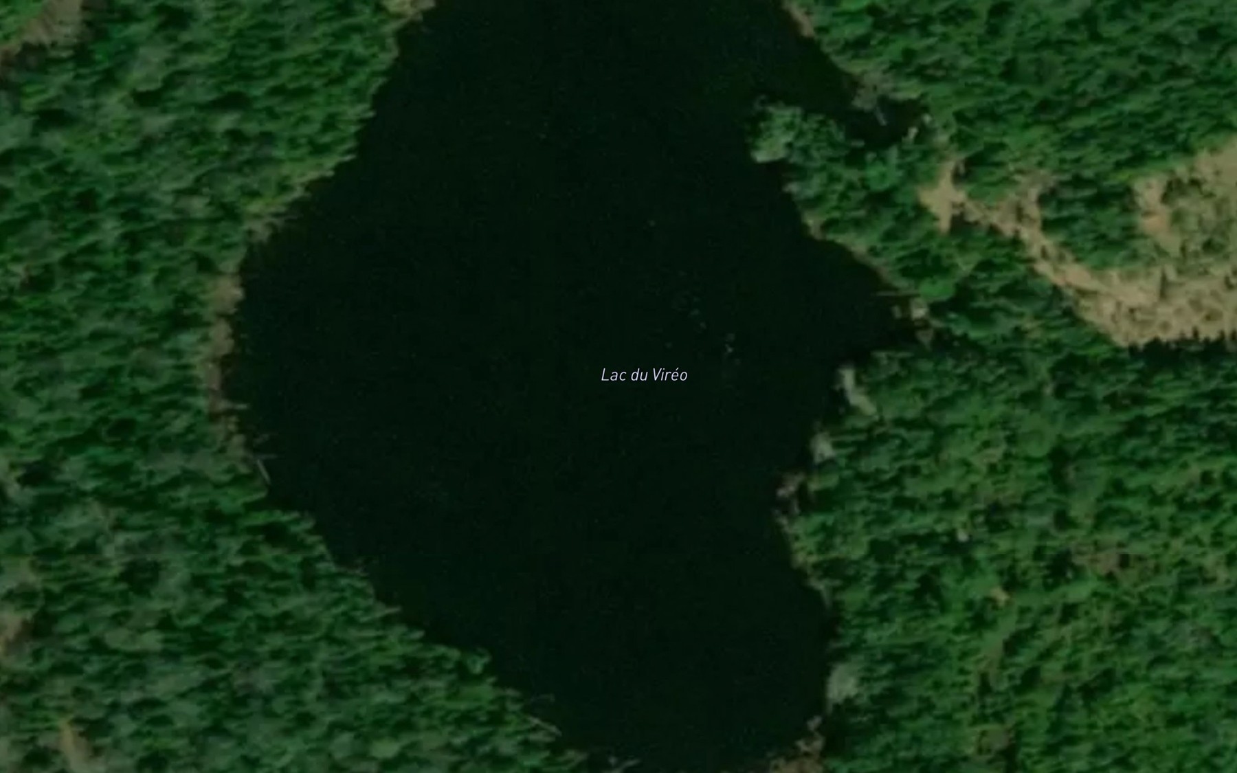 Satellite map of the Lac du Vireo