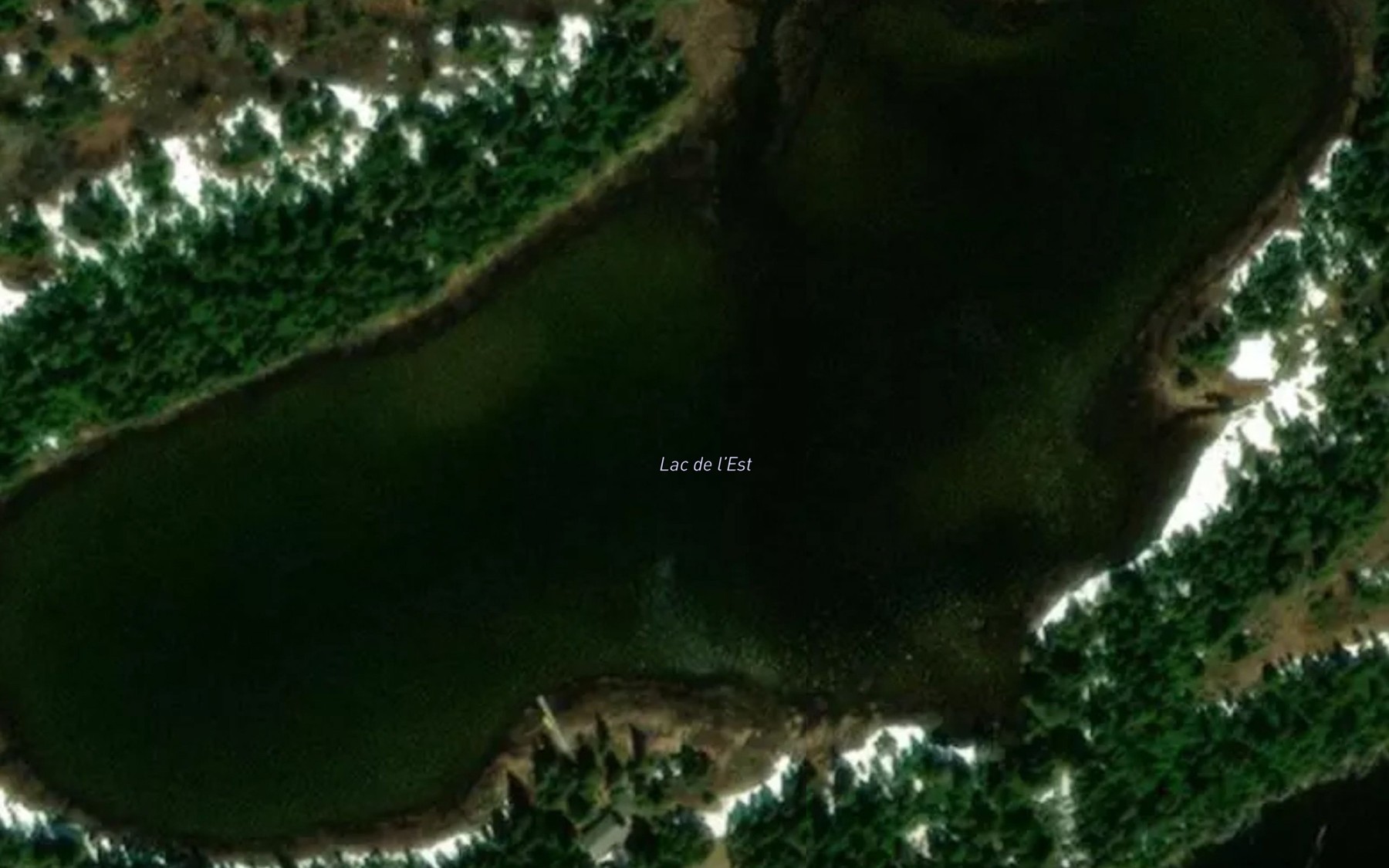 Satellite map of the Lac de l'Est