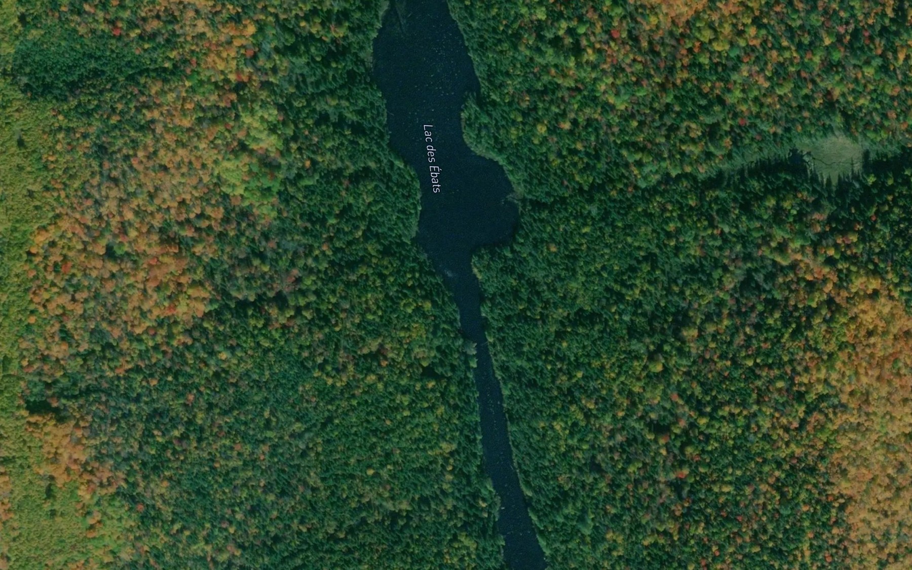 Satellite map of the Lac des Ebats