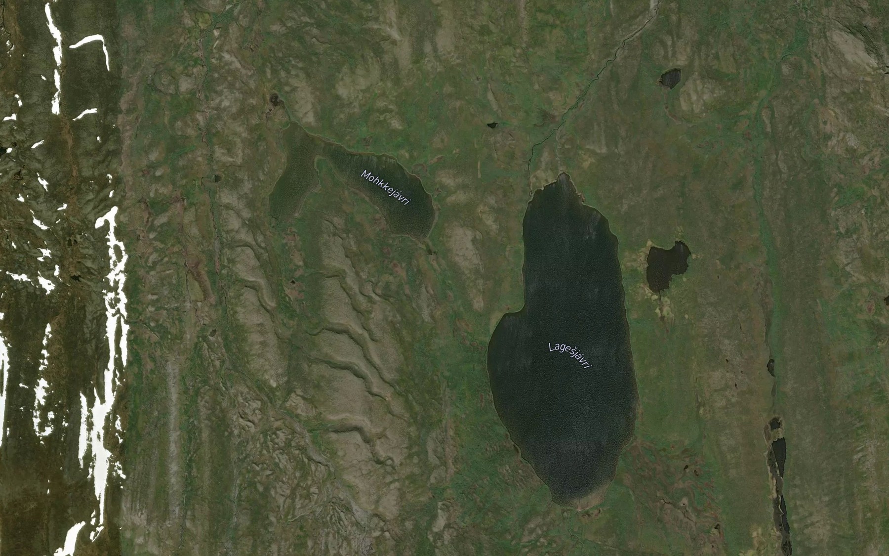 Satellite map of the Makkejakka