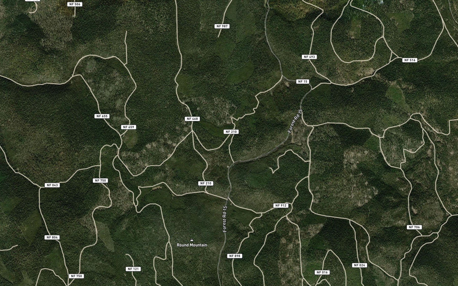 Satellite map of the Simonetti Spring