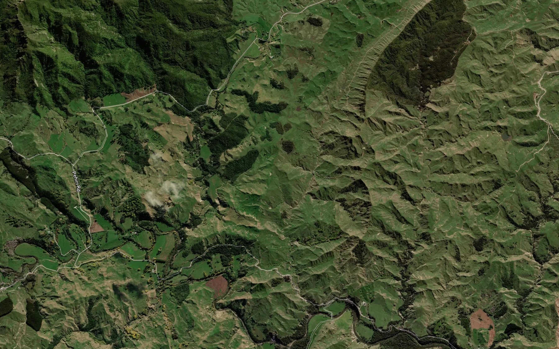 Satellite map of the Paopao Stream