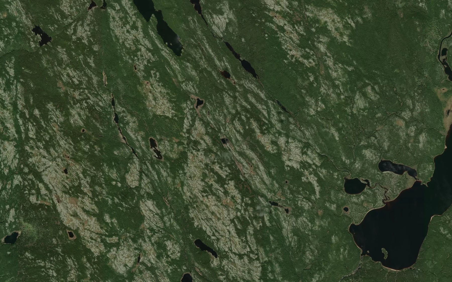Satellite map of the Lac Mauran