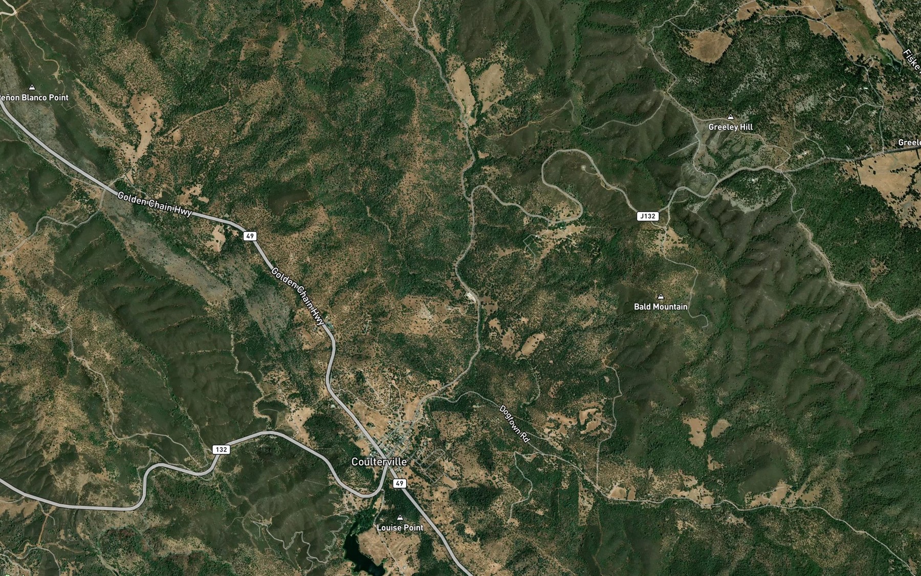 Satellite map of the Boneyard Creek