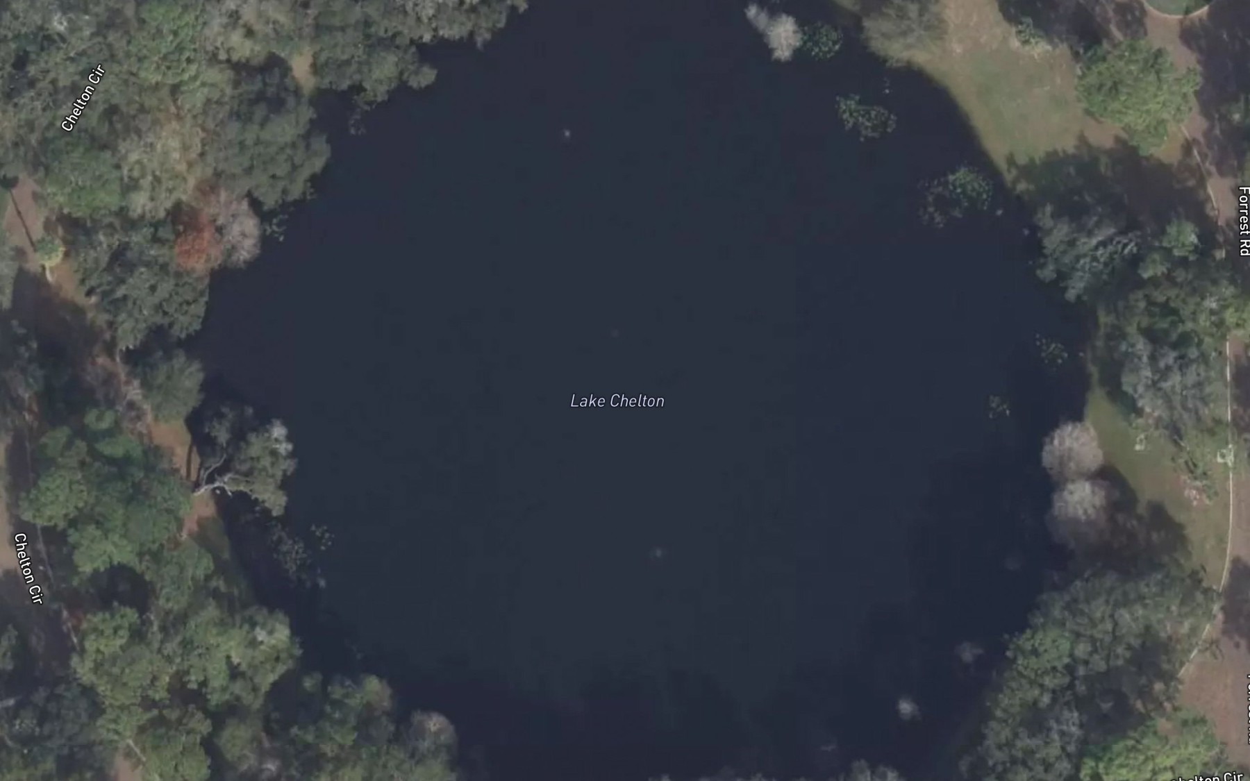 Satellite map of the Lake Chelton