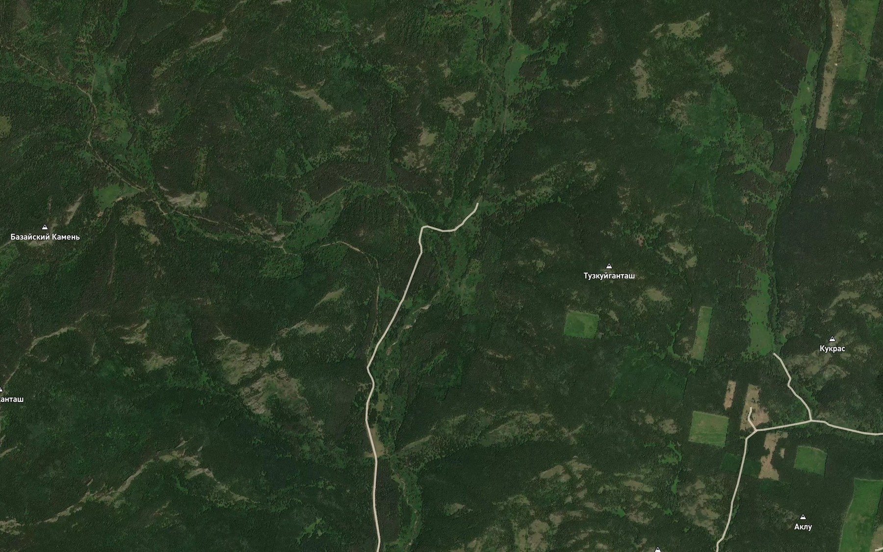 Satellite map of the Tashnashir