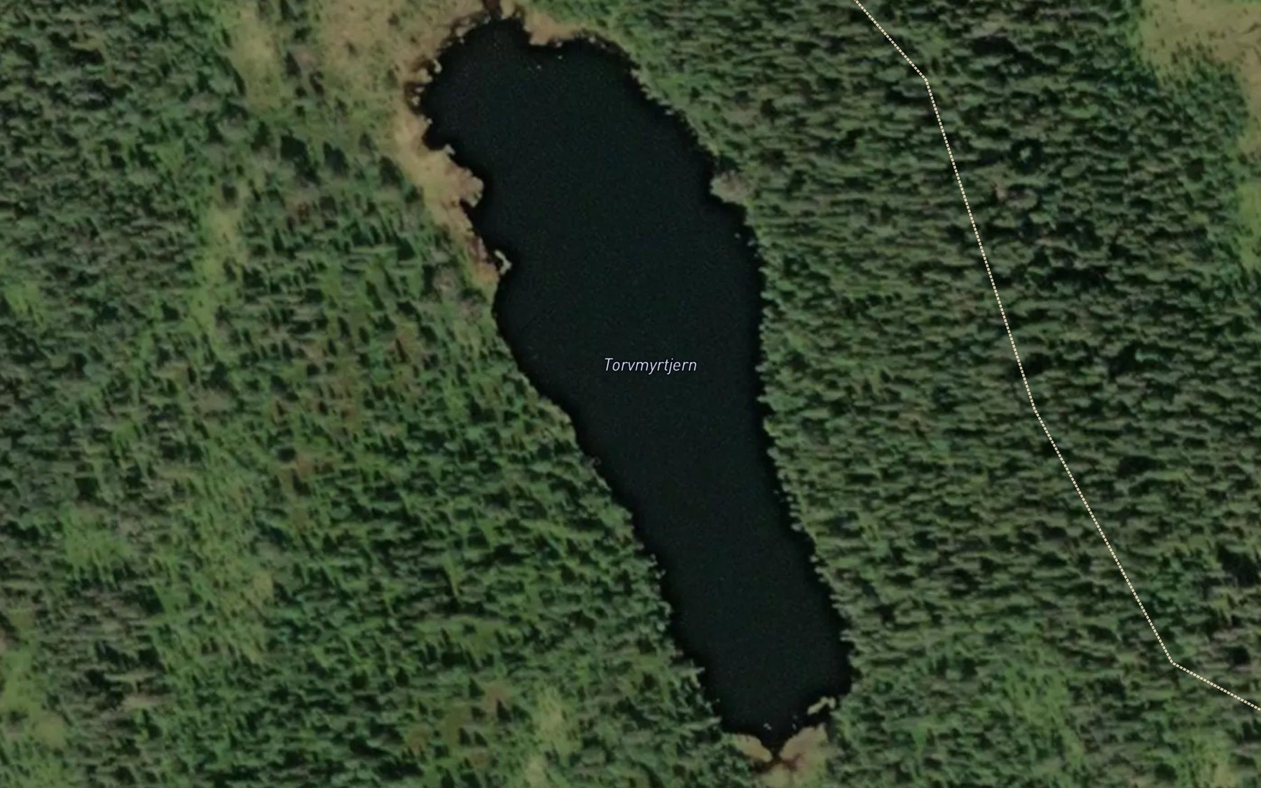 Satellite map of the Torvmyrtjern