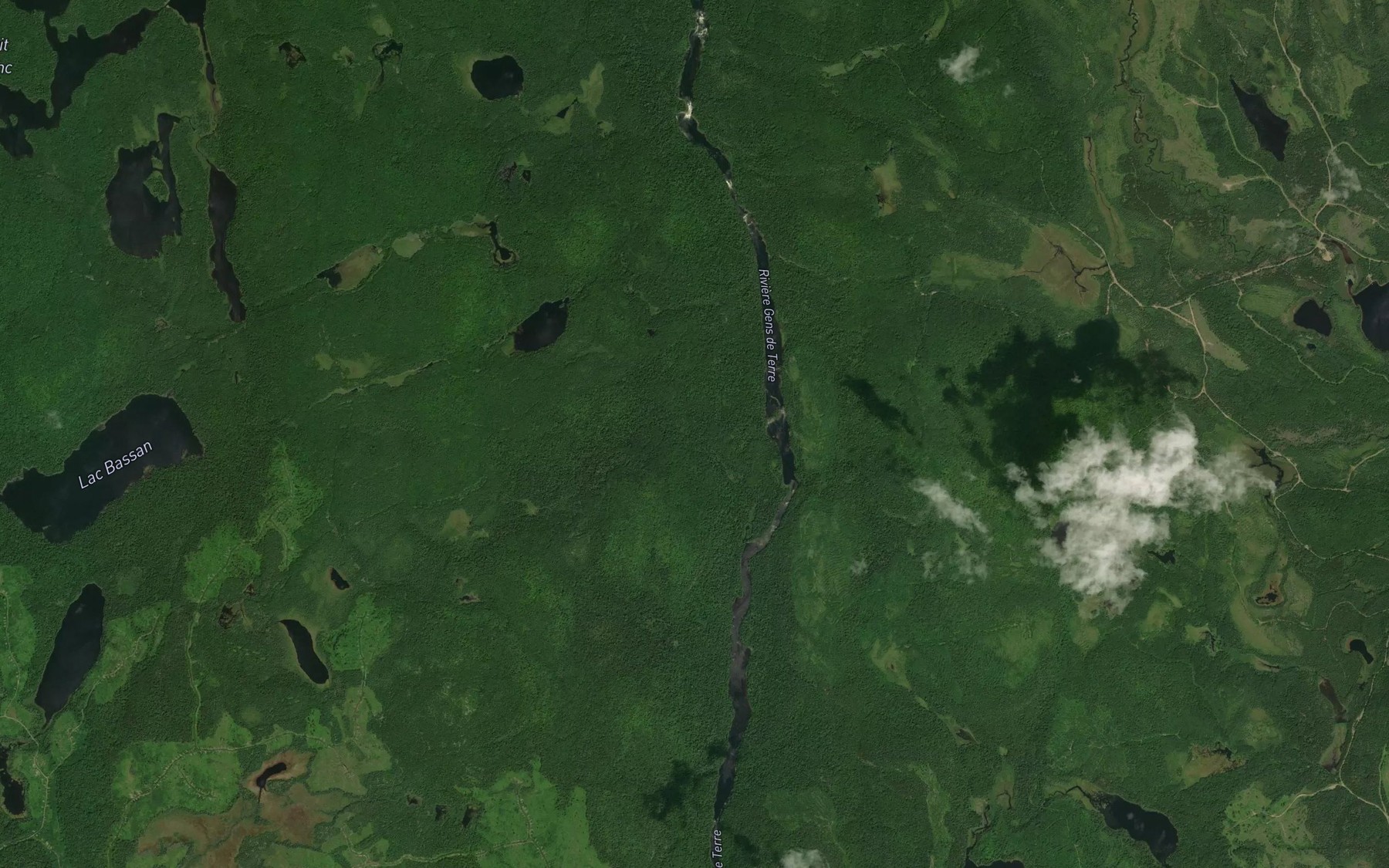 Satellite map of the Rapides Noyes
