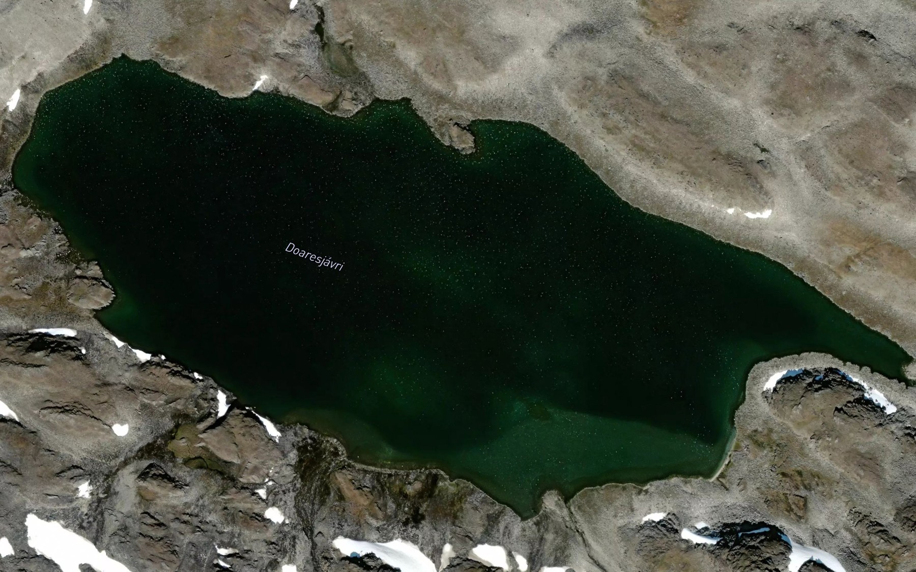 Satellite map of the Doaresjavri