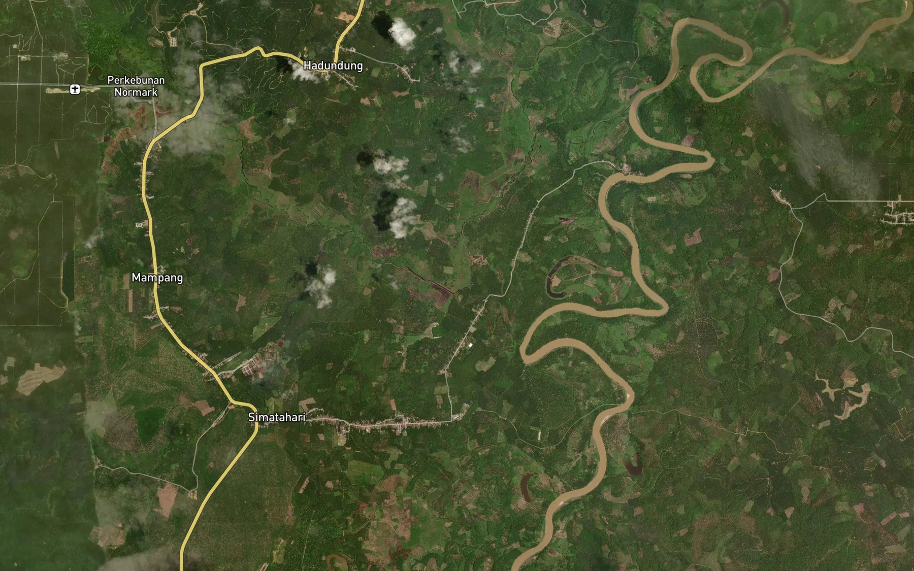 Satellite map of the Aek na Baru