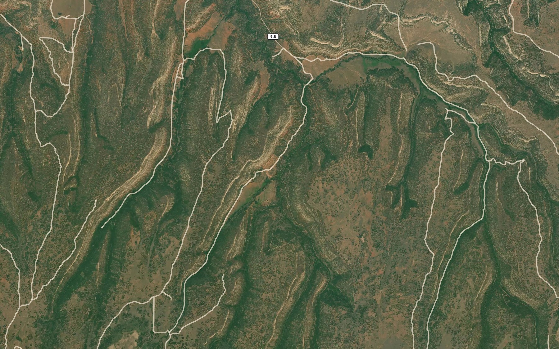 Satellite map of the Sheep Creek