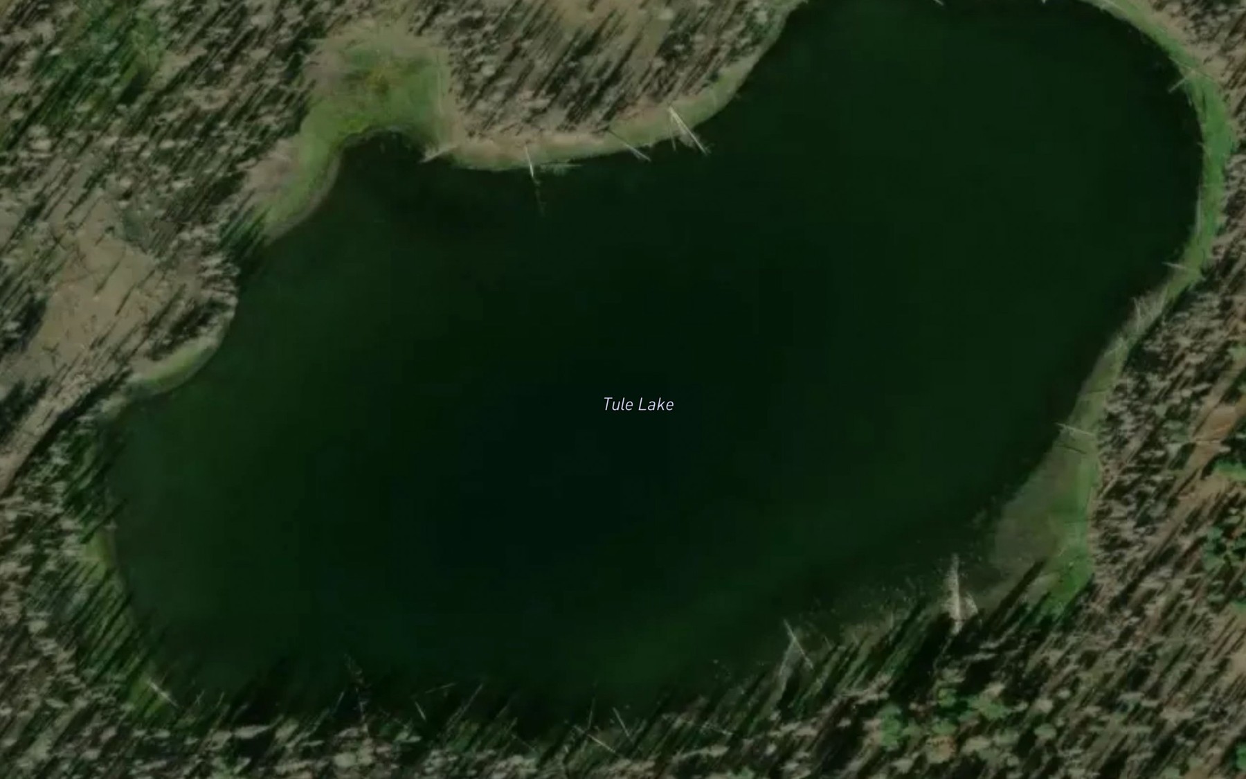 Satellite map of the Tule Lake