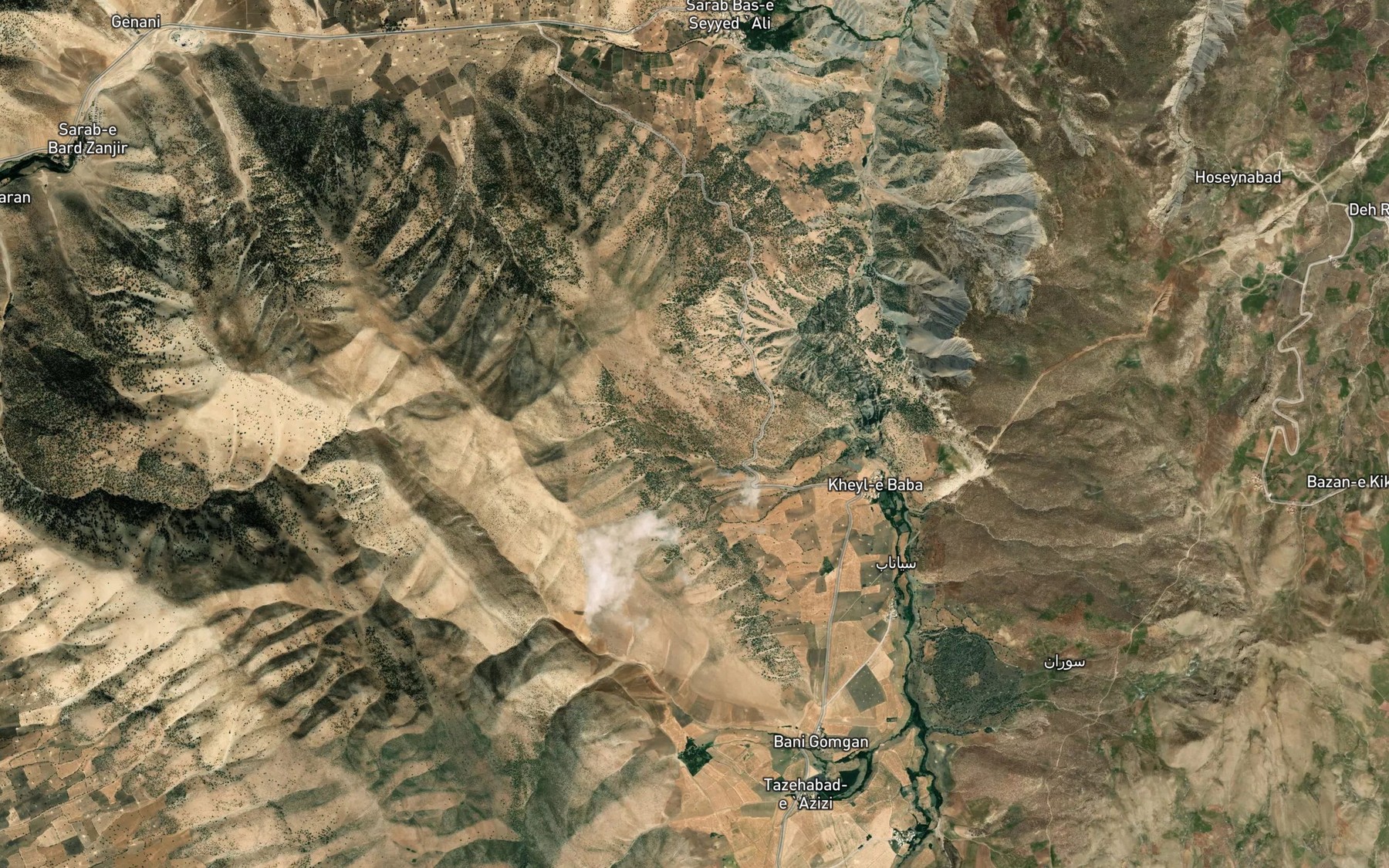 Satellite map of the Cheshmeh-ye Sarab Besi