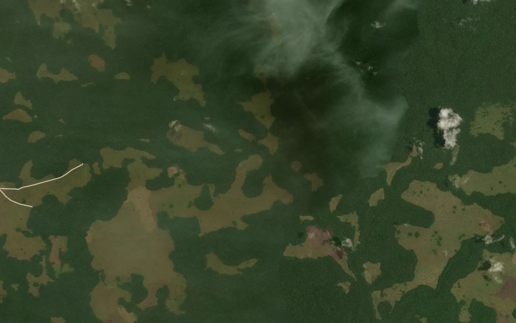 Satellite map of the Lessou