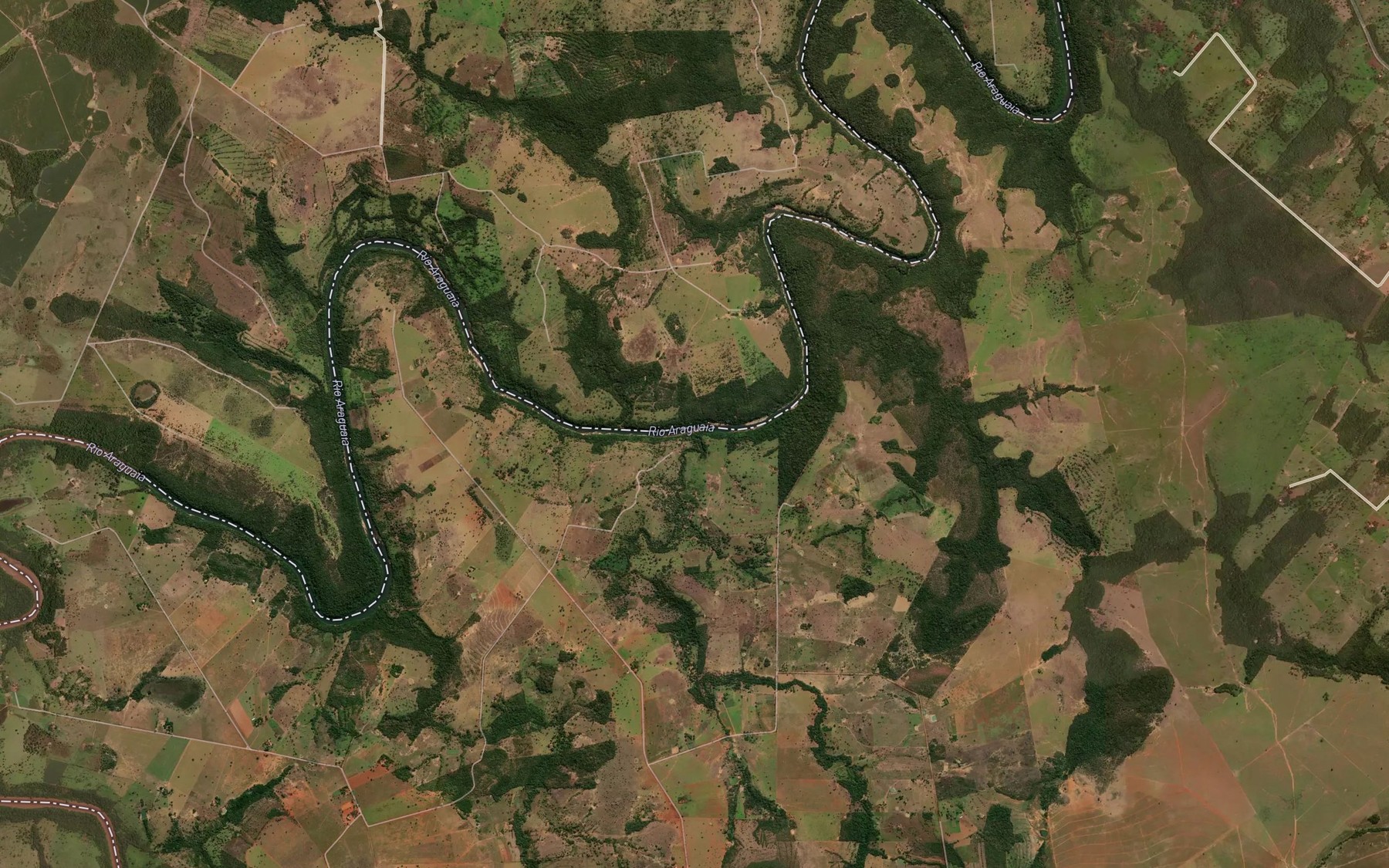 Satellite map of the Corrego Taboquinha
