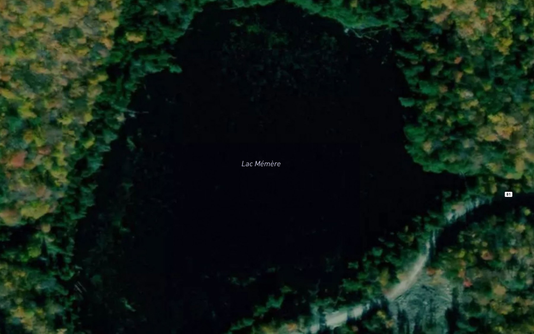 Satellite map of the Lac Memere