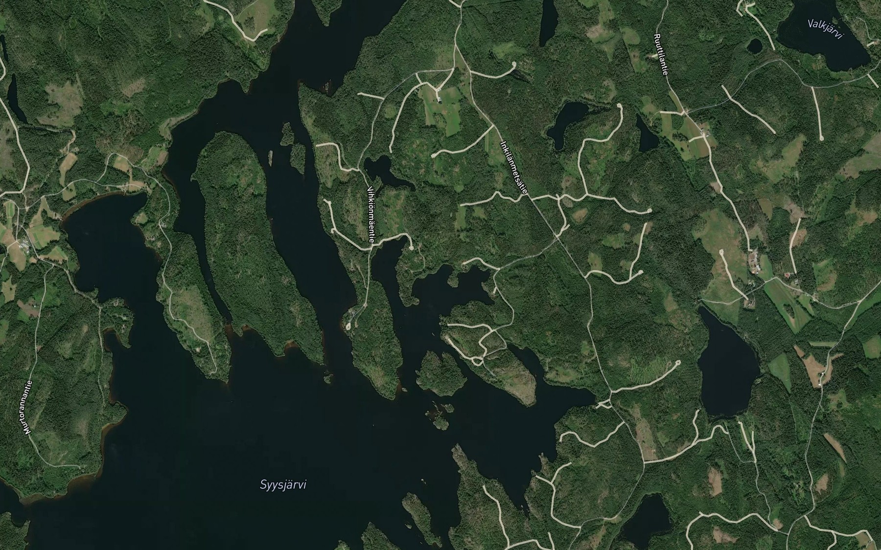 Satellite map of the Putronlahti