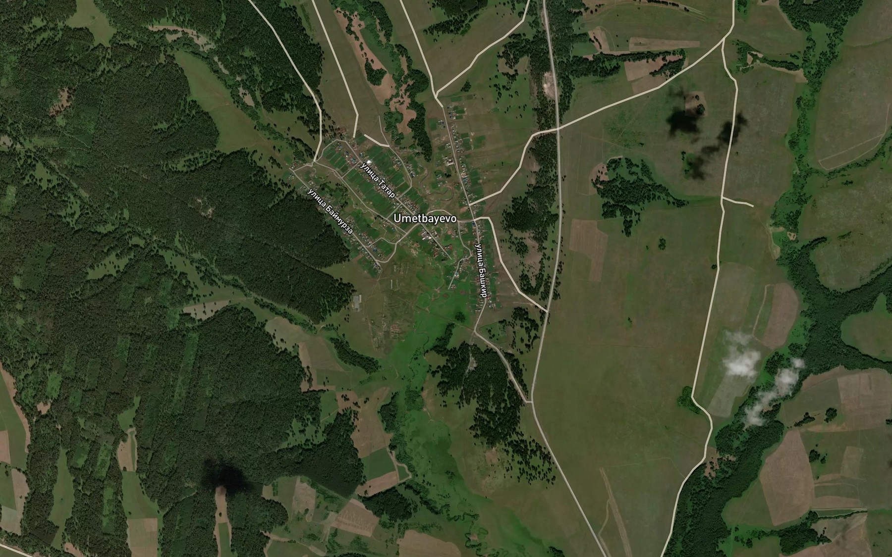 Satellite map of the Burele