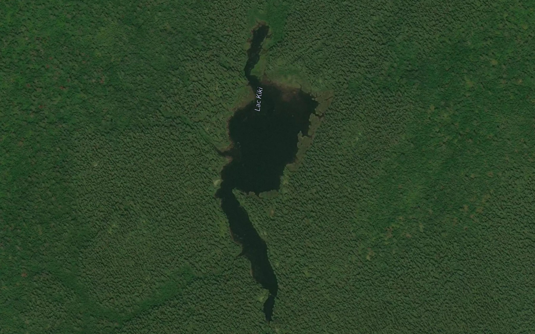 Satellite map of the Lac Kiki