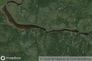 Satellite map of the Kiask Rapids