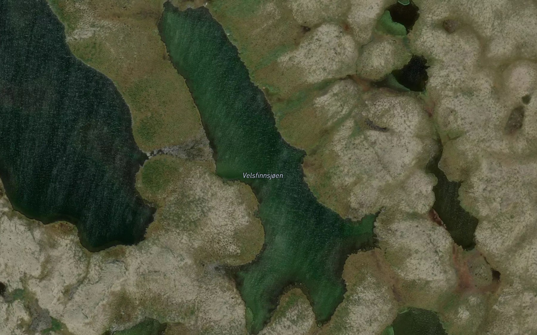 Satellite map of the Veslfinnsjoen