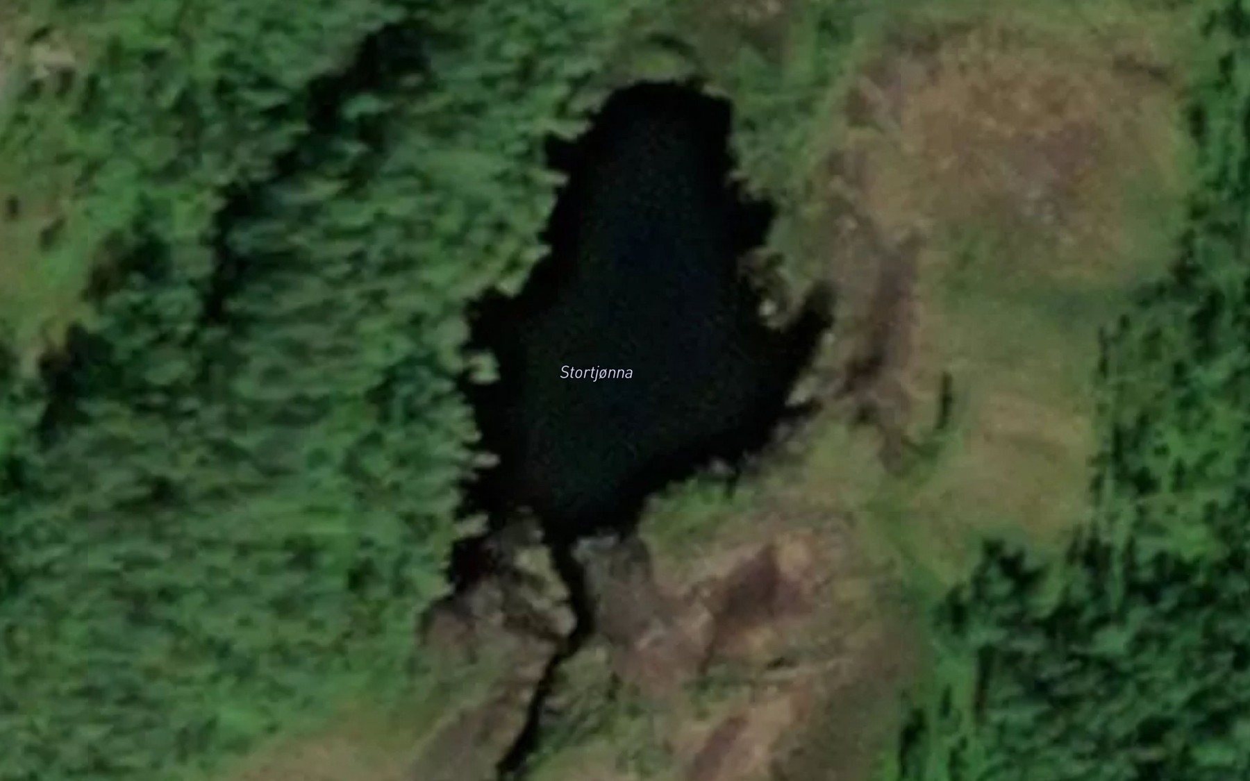 Satellite map of the Stortjorna