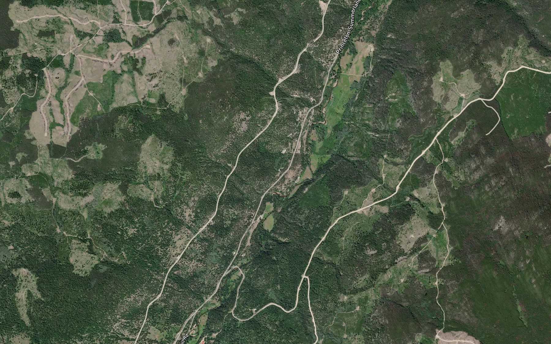 Satellite map of the Trehearne Creek