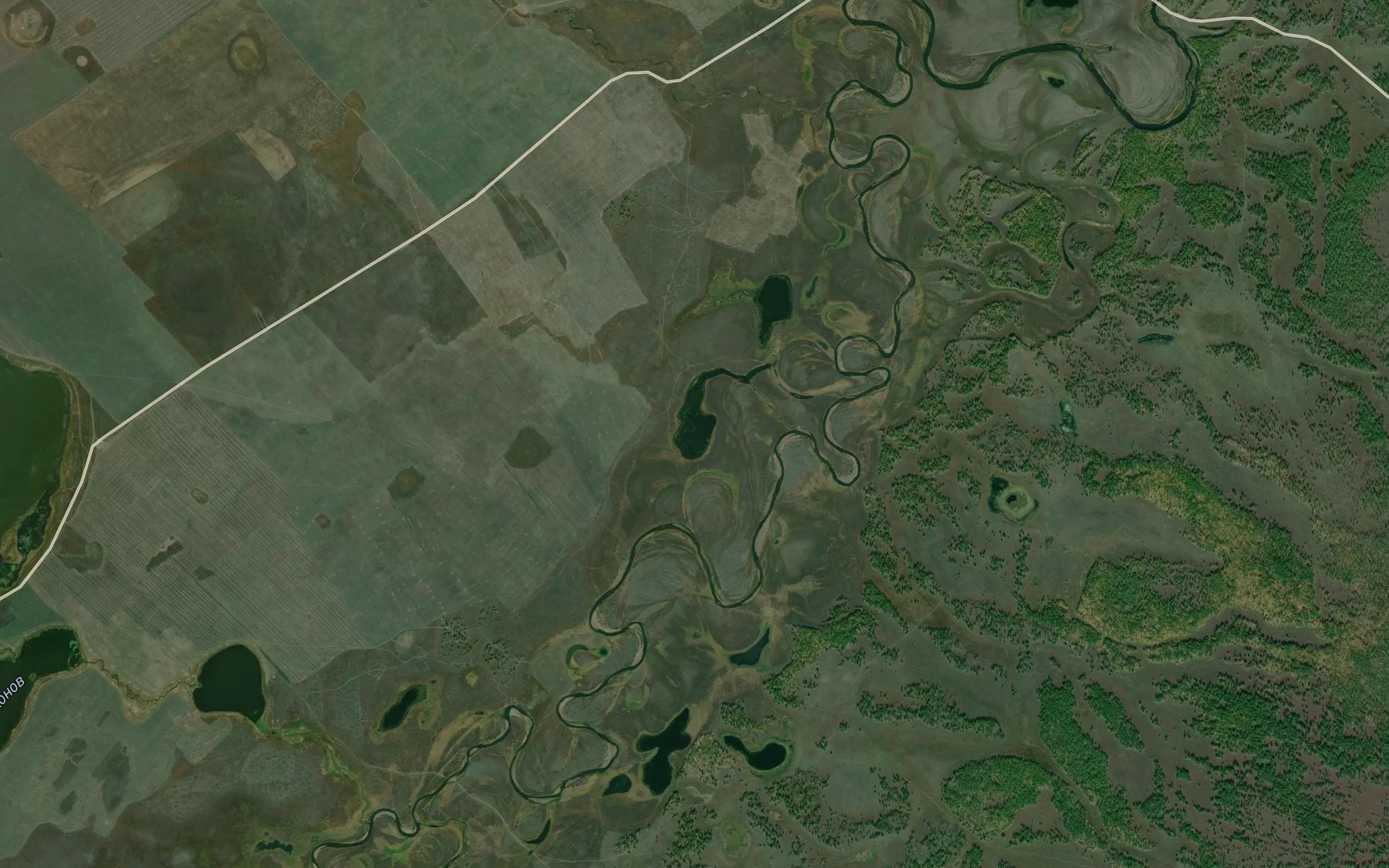 Satellite map of the Ozero Sablindo