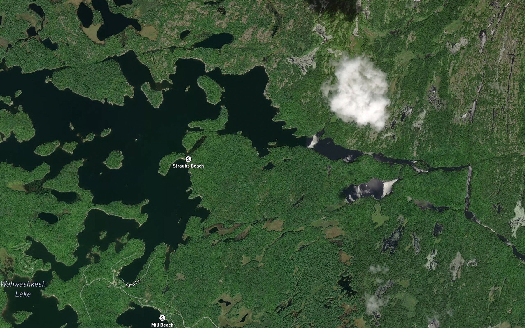Satellite map of the Lawson Bay