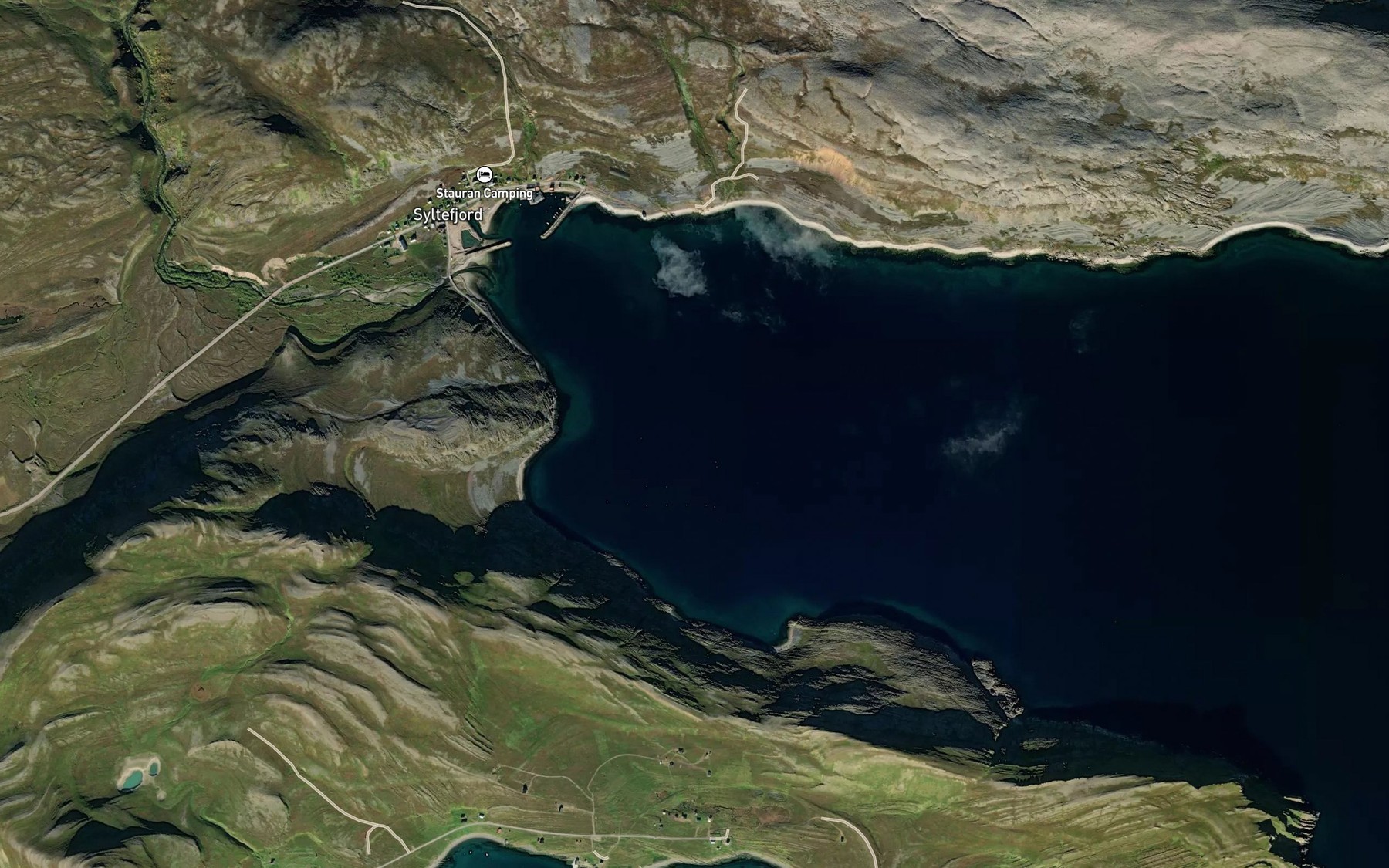 Satellite map of the Nordfjord