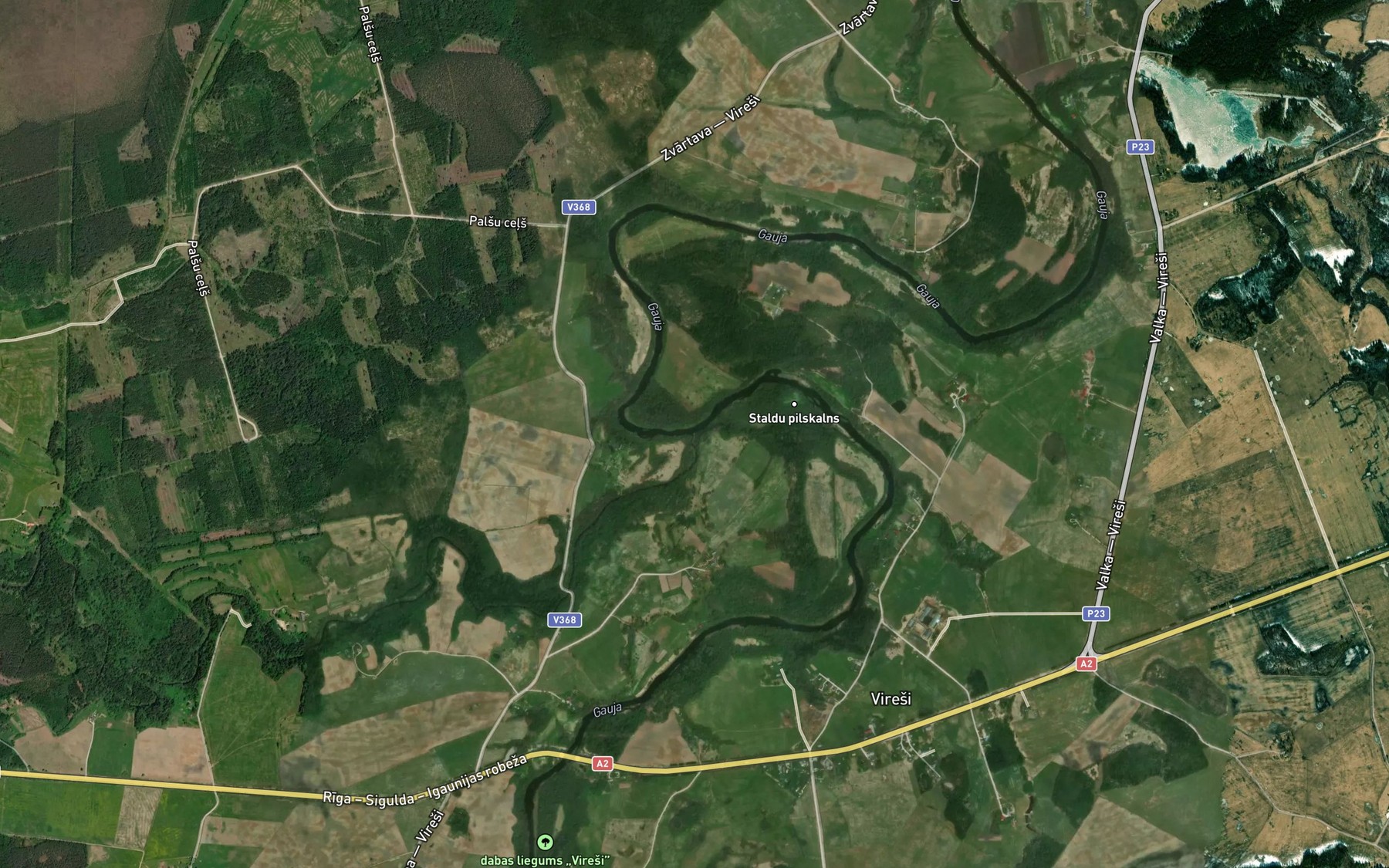 Satellite map of the Vecpalsa