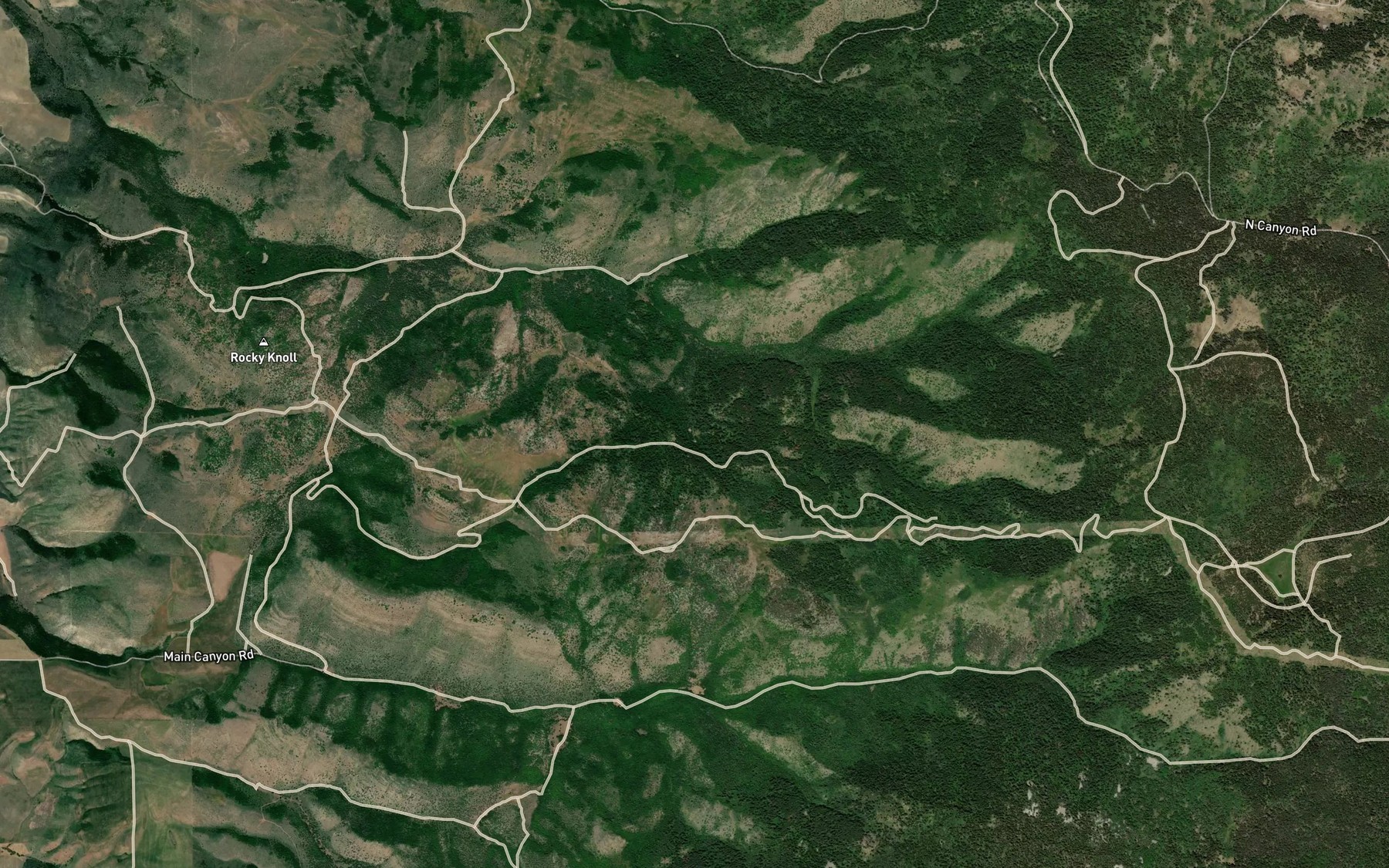Satellite map of the Thimbleberry Spring