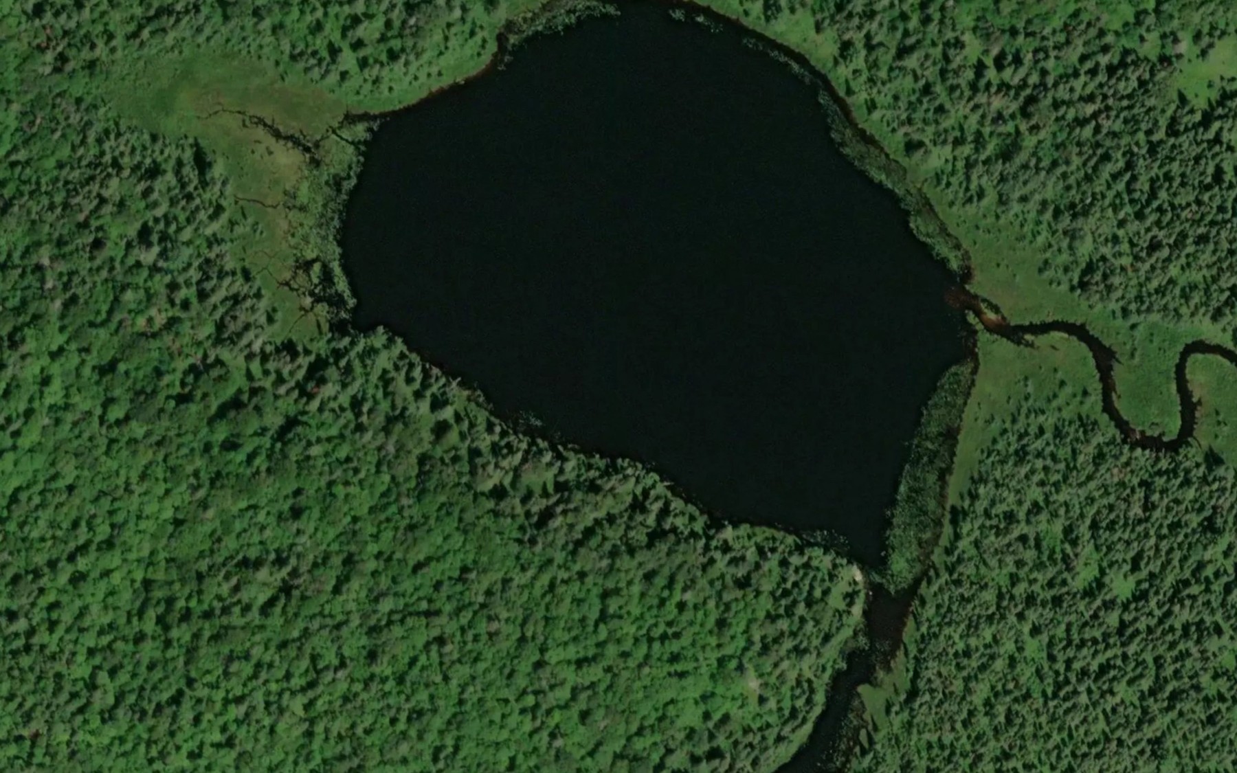 Satellite map of the Gaitche Lake
