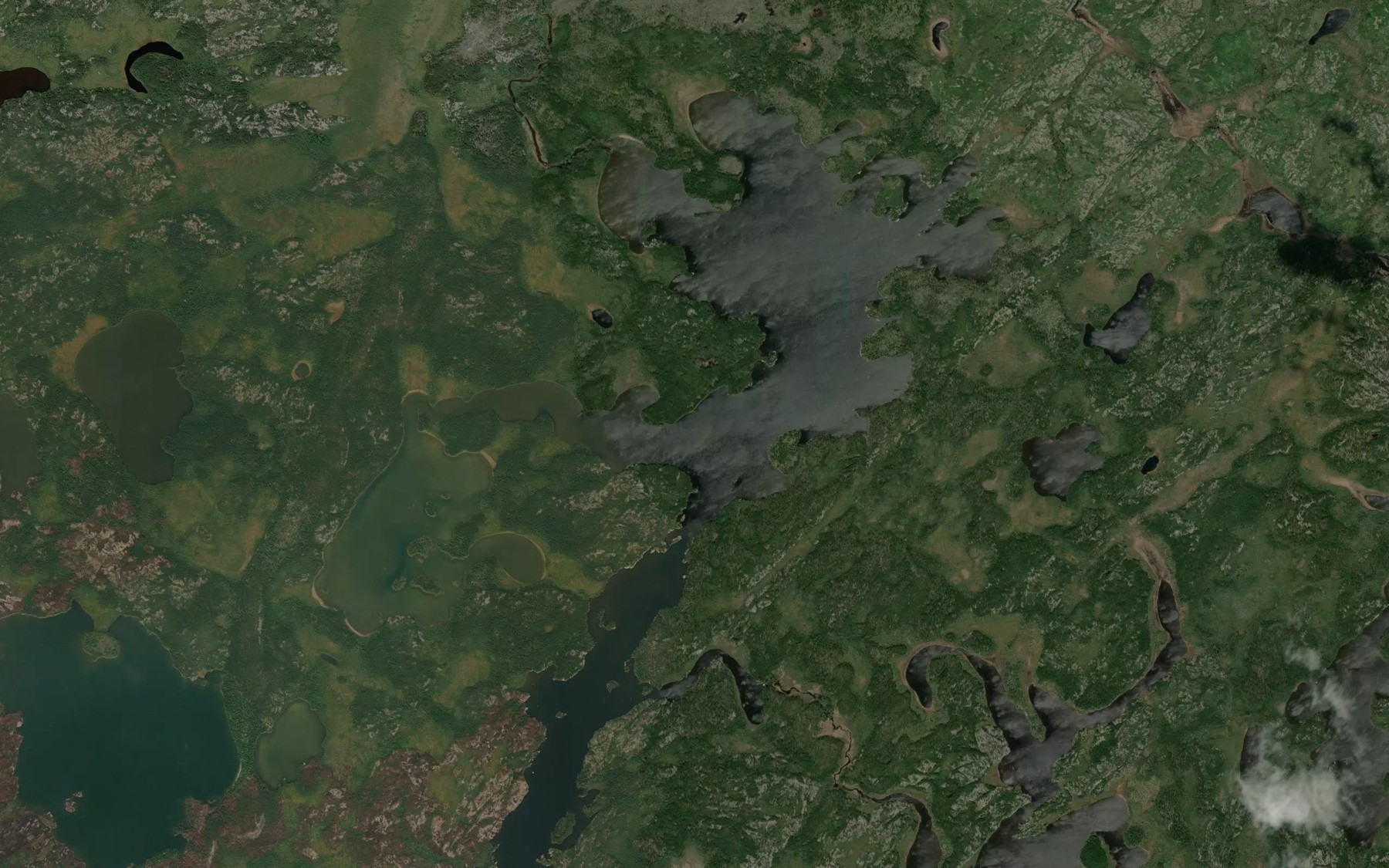 Satellite map of the Vanular Lake
