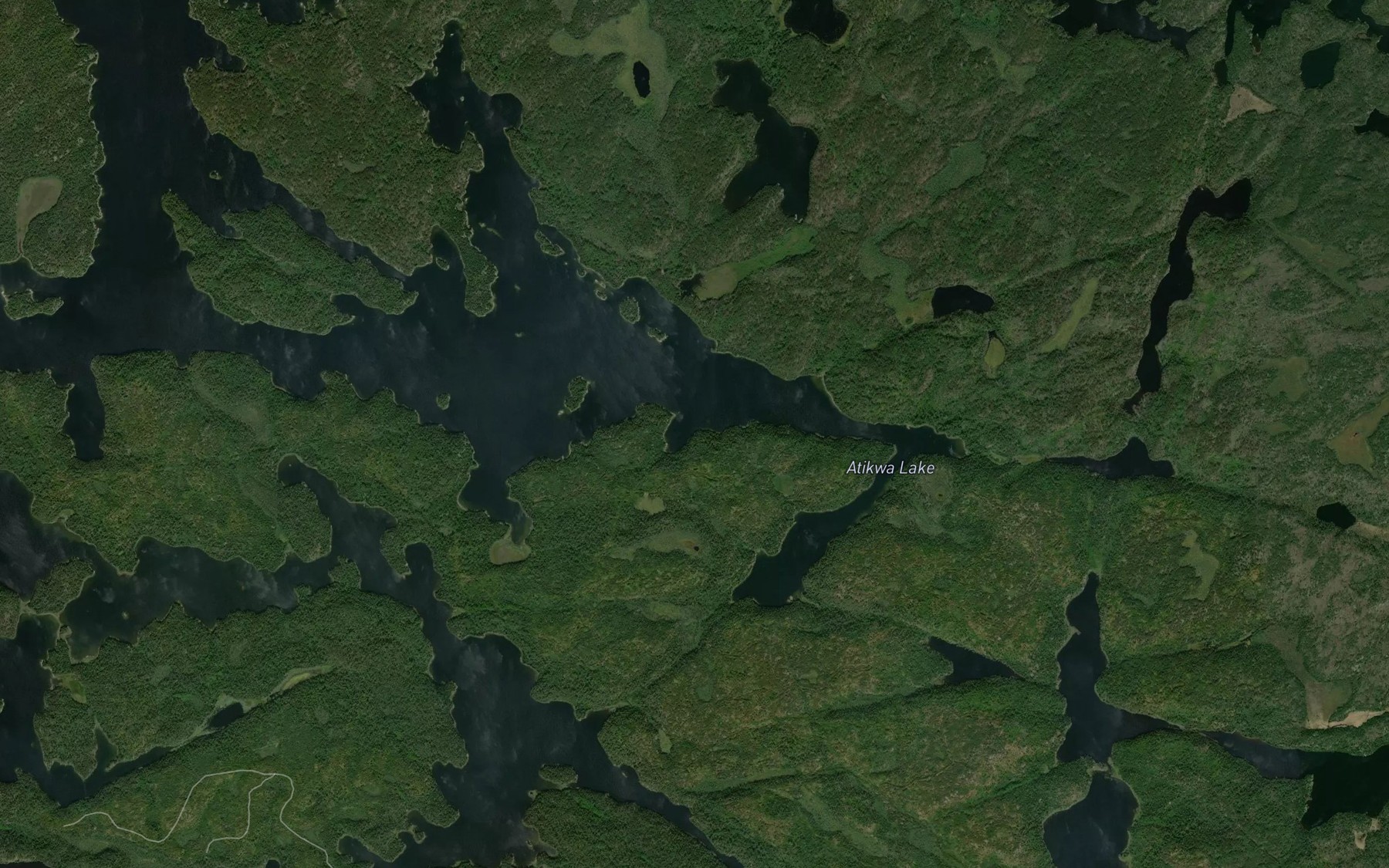 Satellite map of the Grapnel Bay