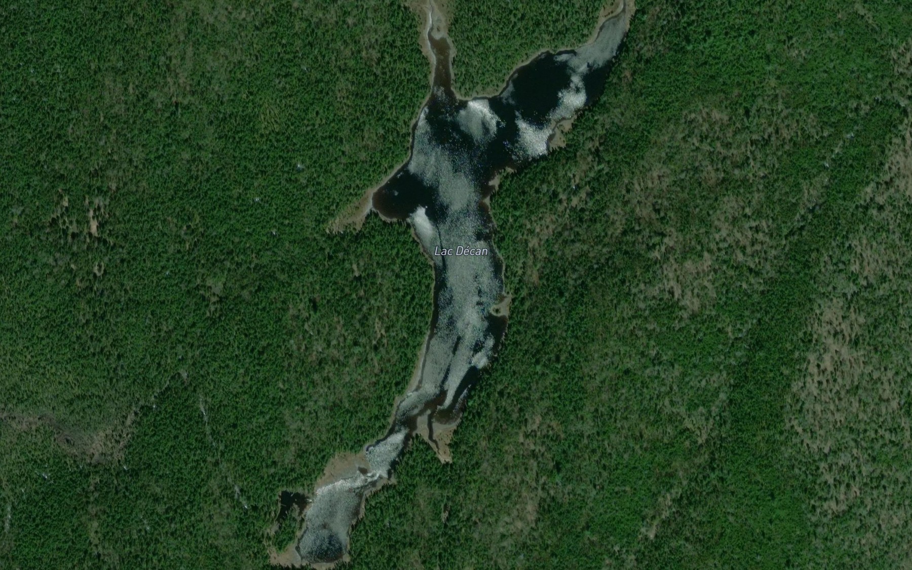 Satellite map of the Lac Decan