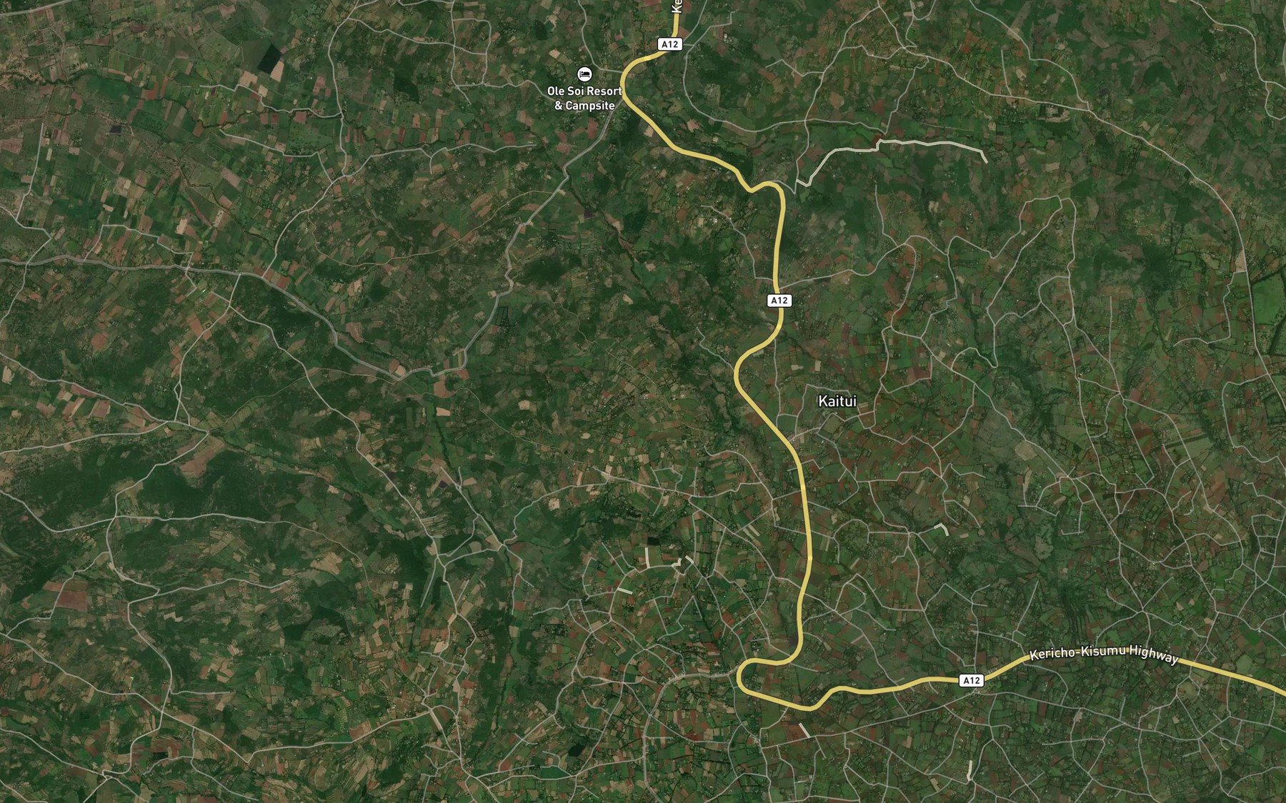 Satellite map of the Kibaiywo