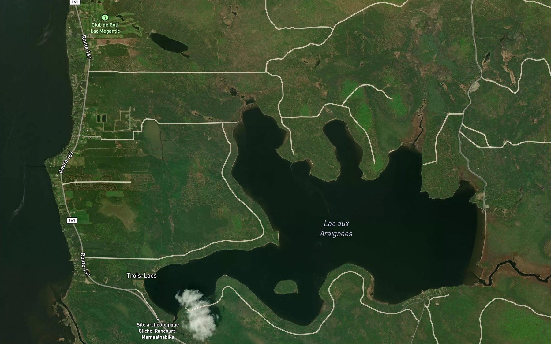 Satellite map of the Baie Clarke