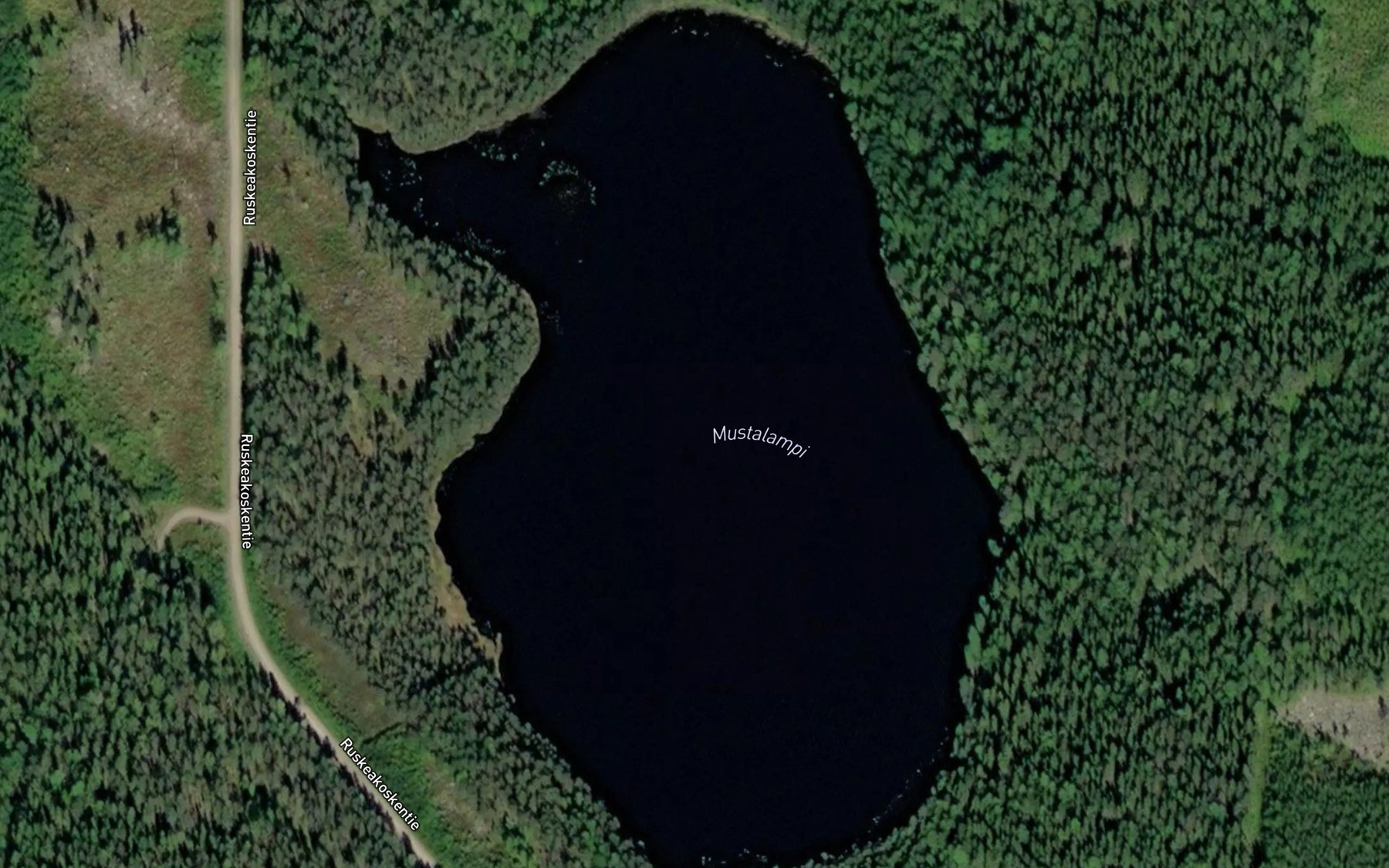Satellite map of the Mustalampi