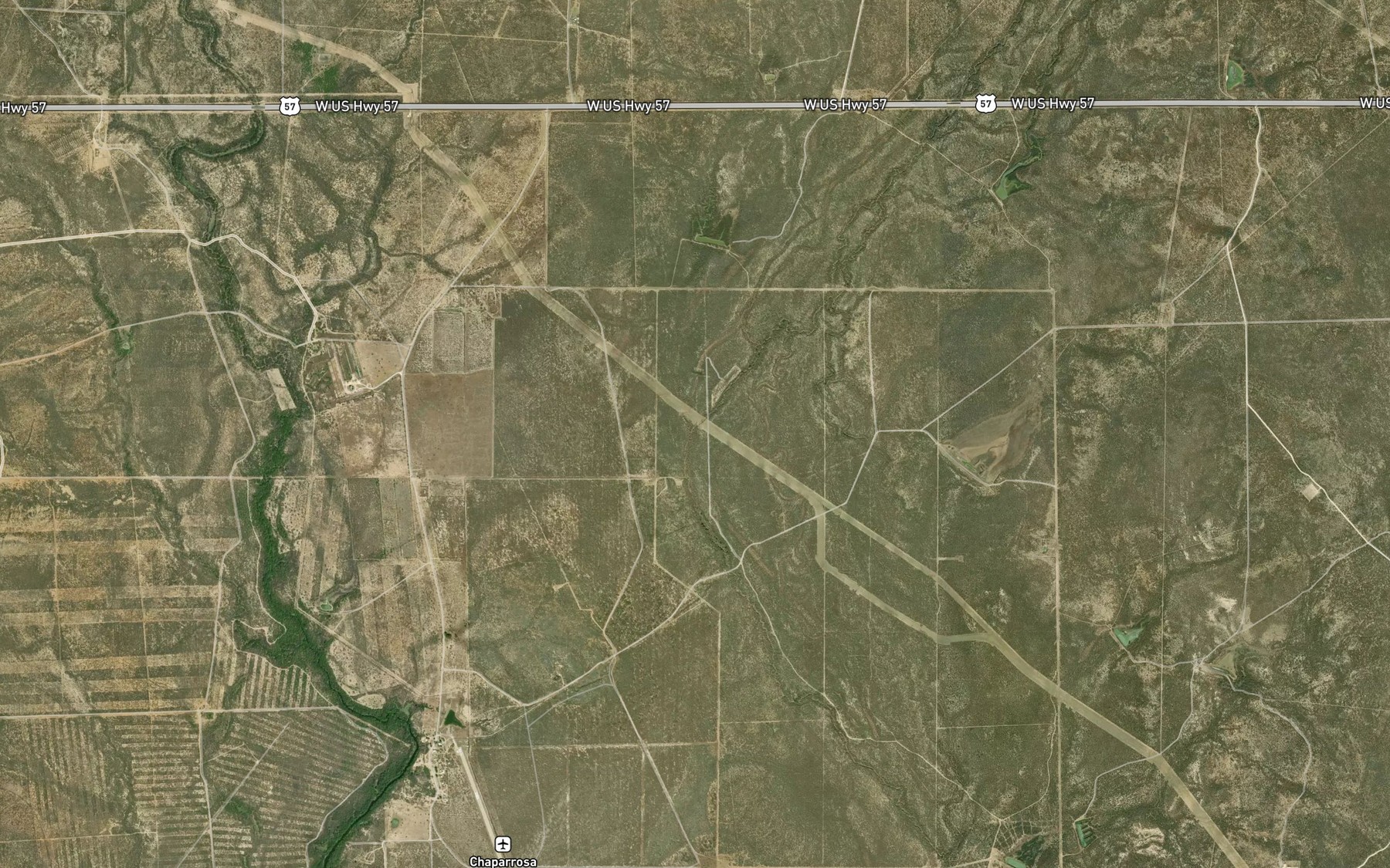 Satellite map of the Maverick Creek