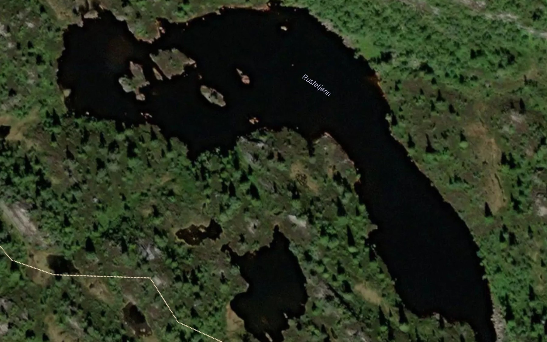 Satellite map of the Rustetjorn