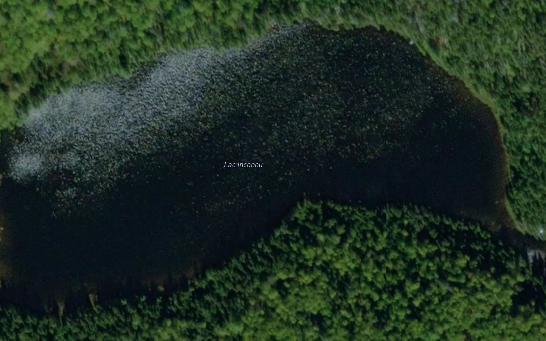 Satellite map of the Lac Inconnu
