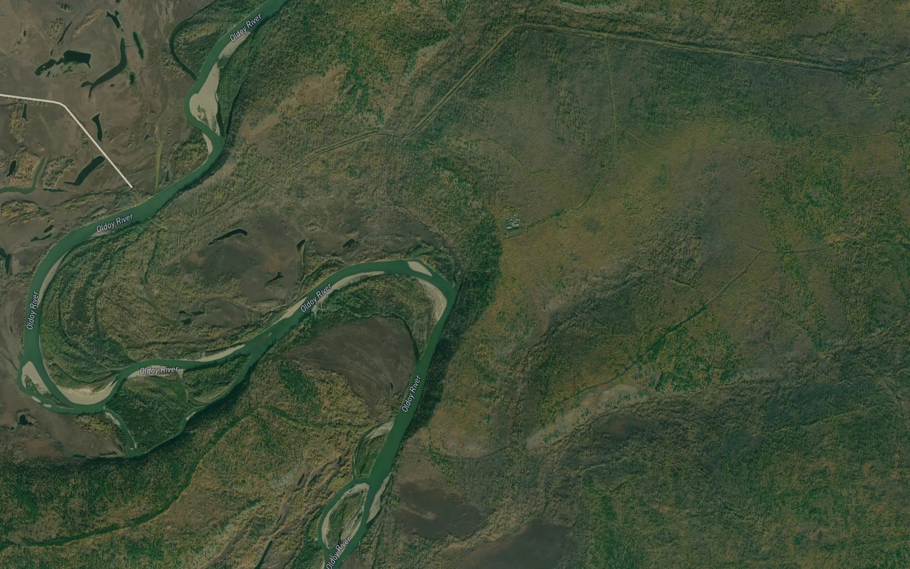 Satellite map of the Okul'ki