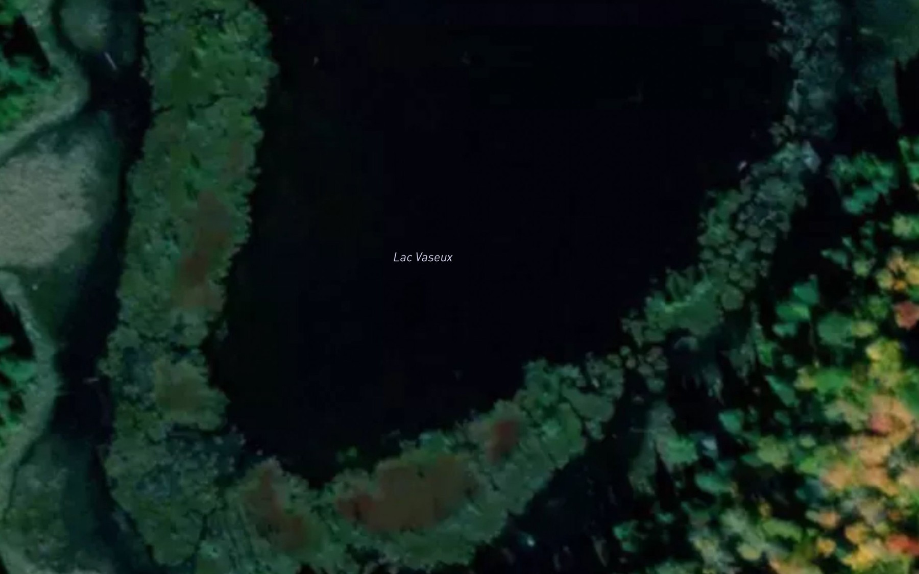 Satellite map of the Lac Vaseux