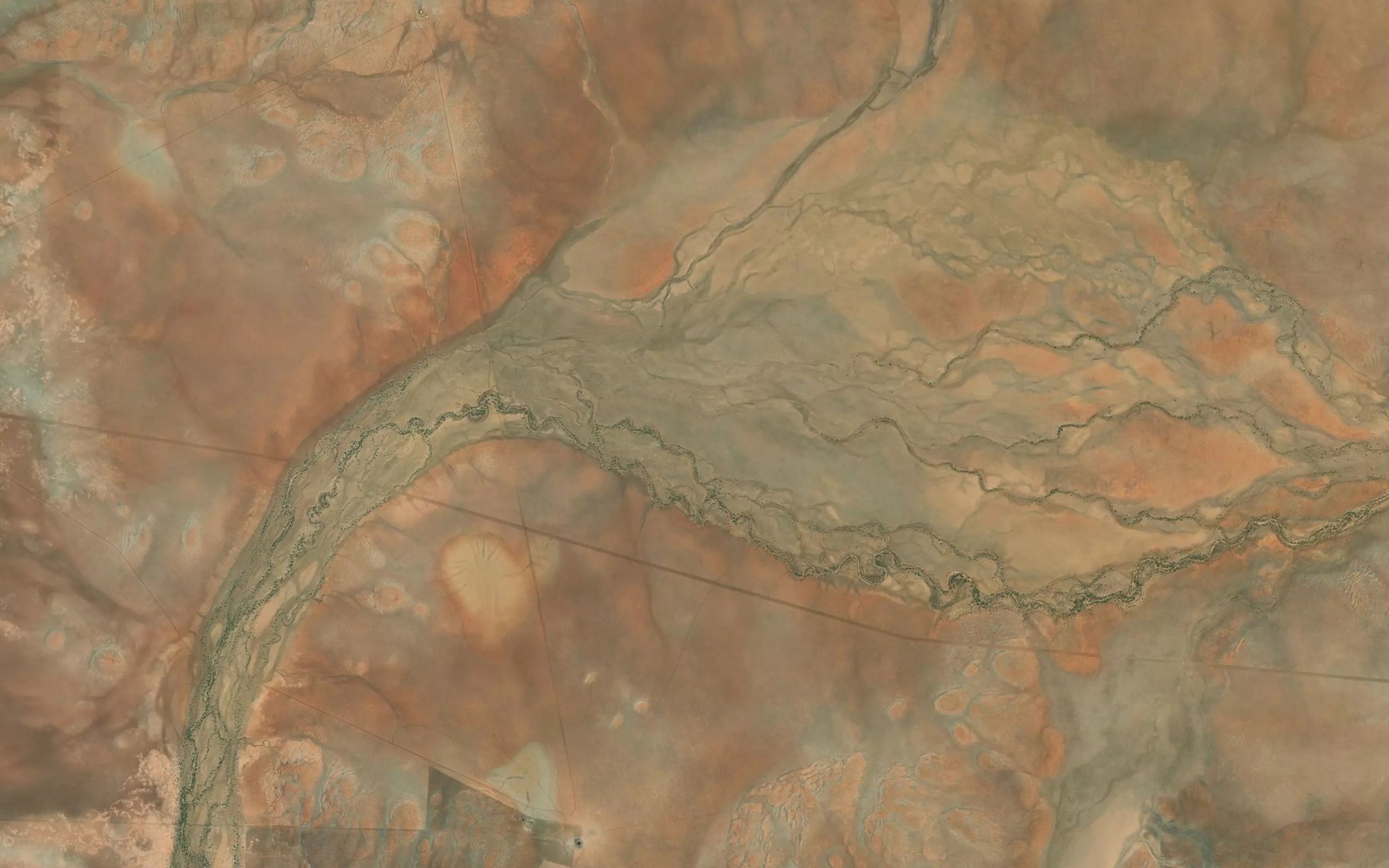 Satellite map of the Snake Creek